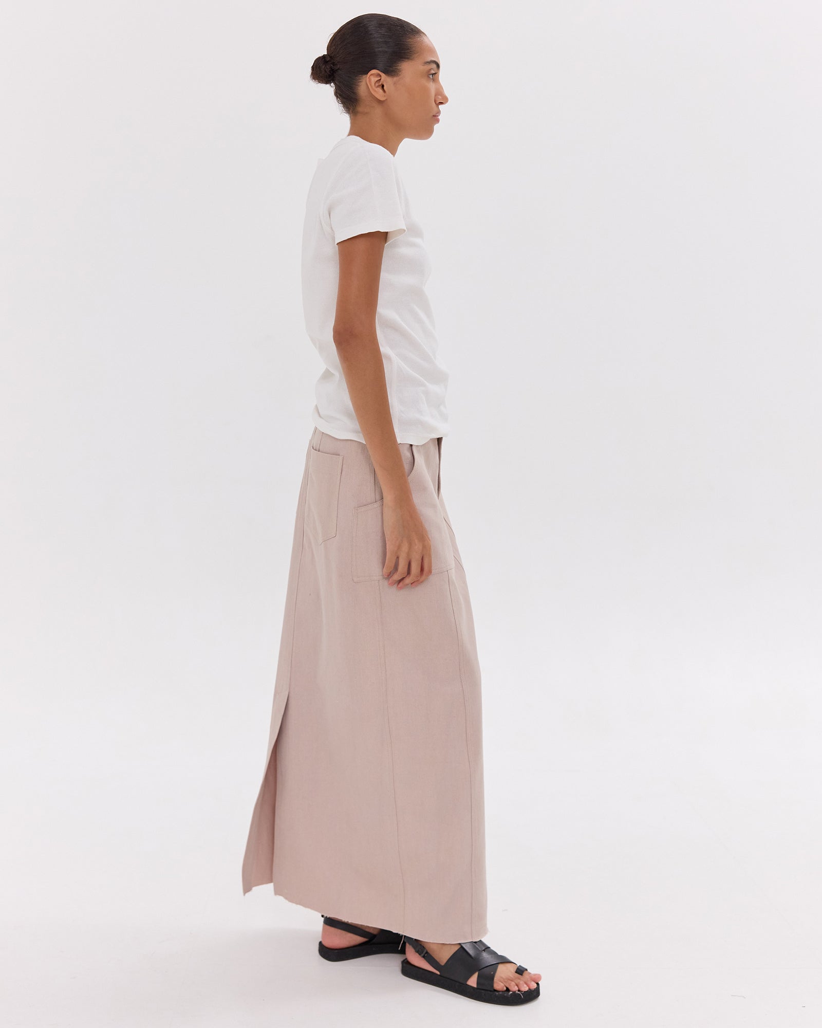The Long Element Skirt | Mushroom