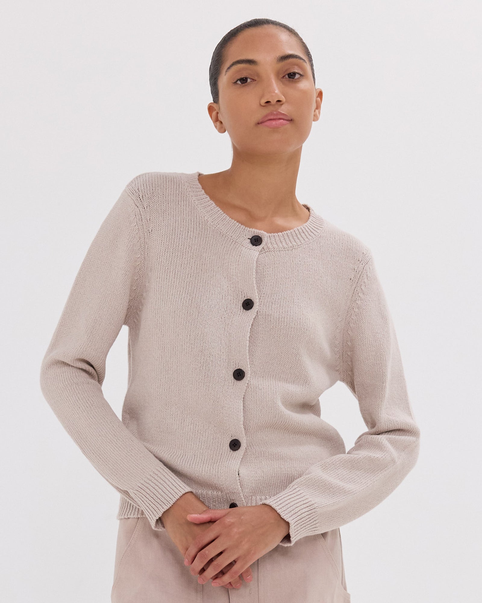 The Vintage Cardigan | River Pebble