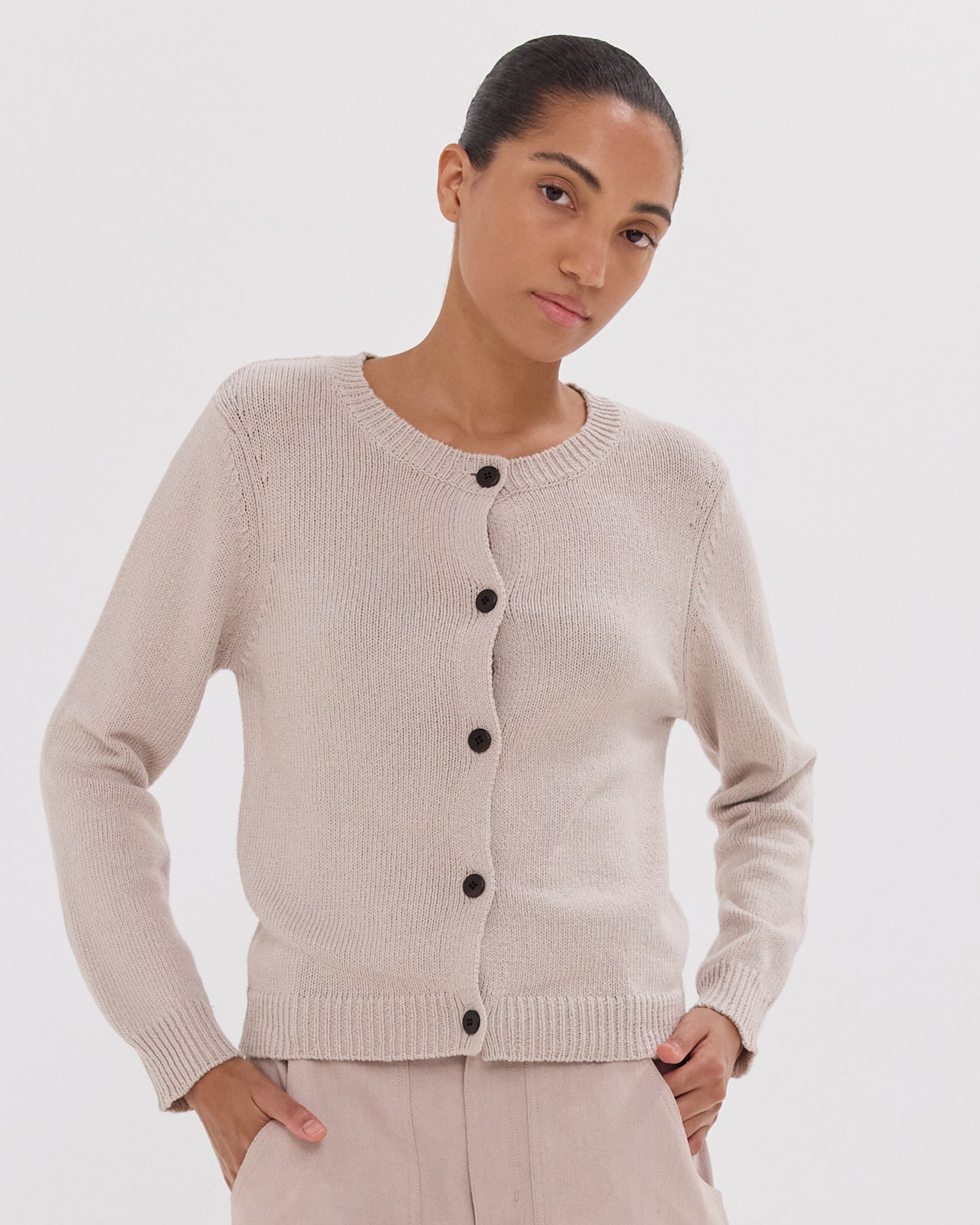 The Vintage Cardigan | River Pebble
