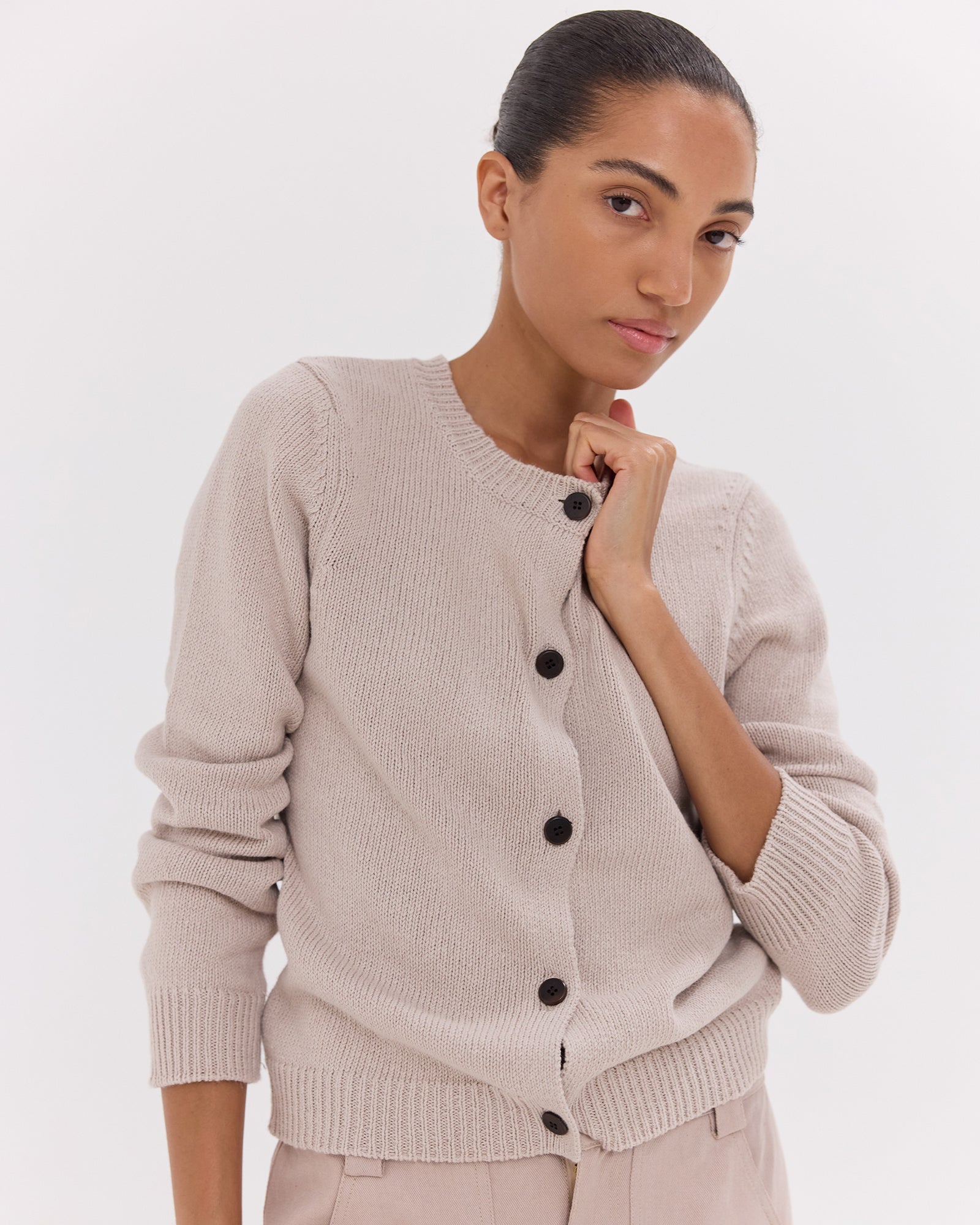 The Vintage Cardigan | River Pebble