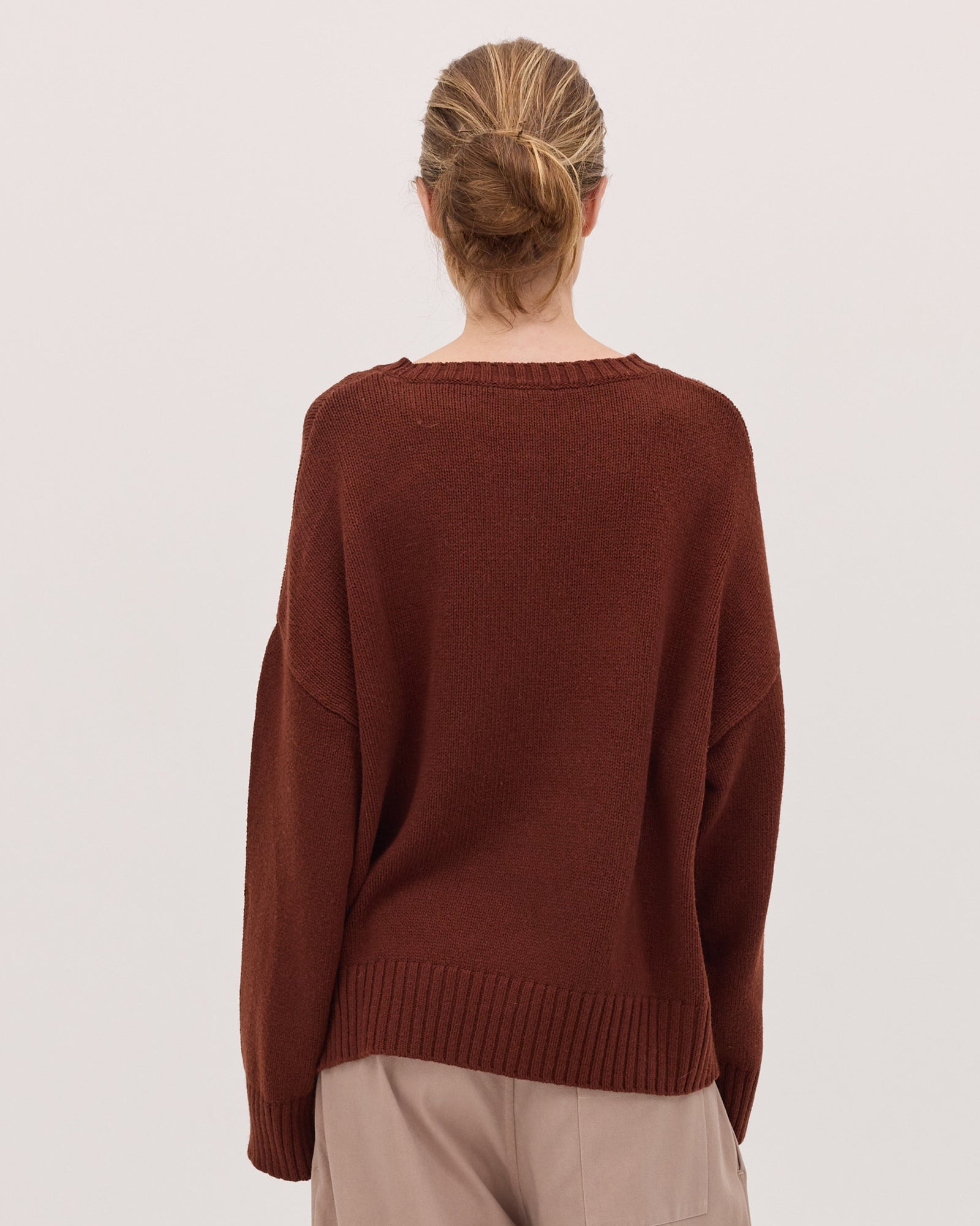 The Billow Sleeve Jumper | Mahogany