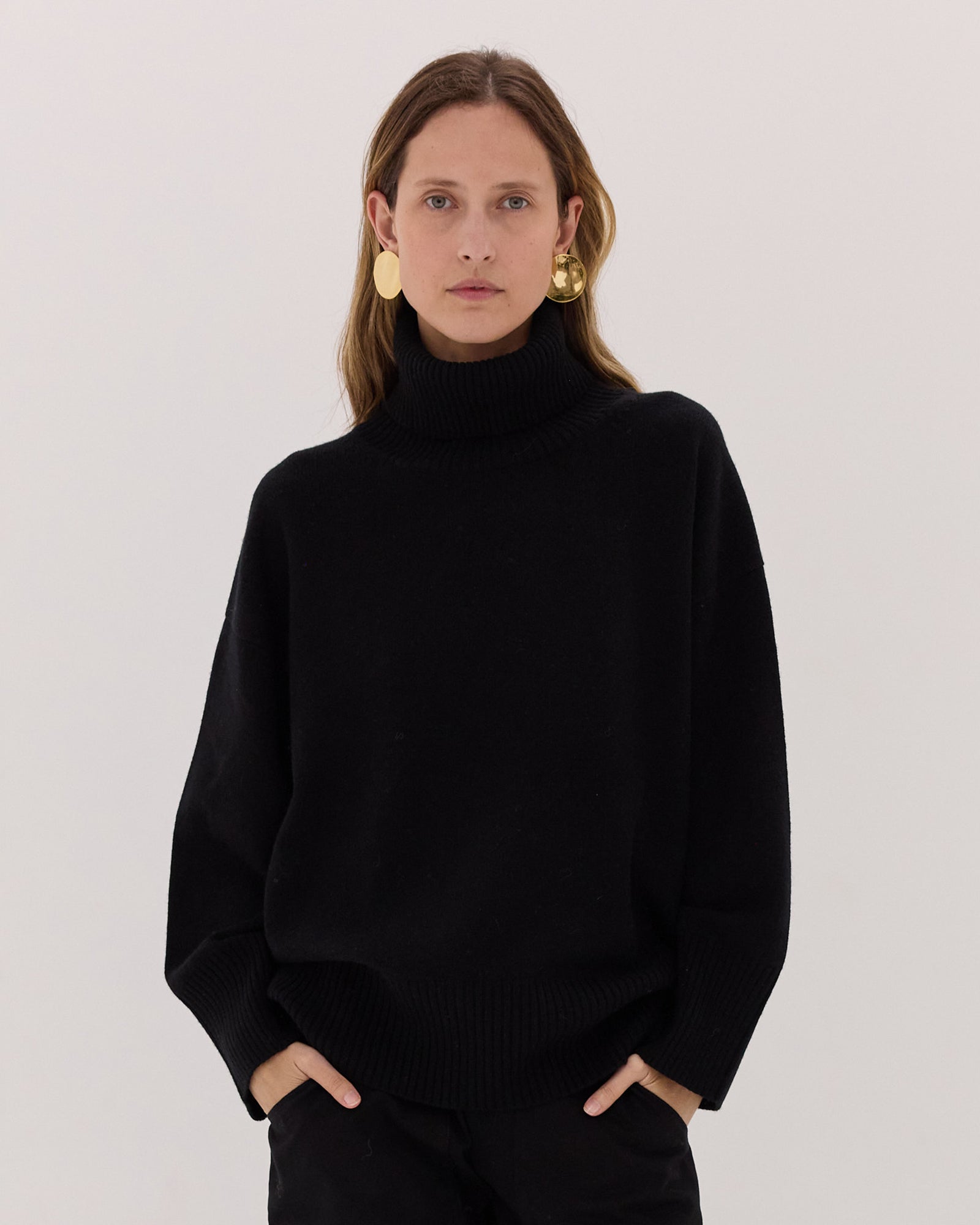 The Roll Neck Jumper | Asphalt