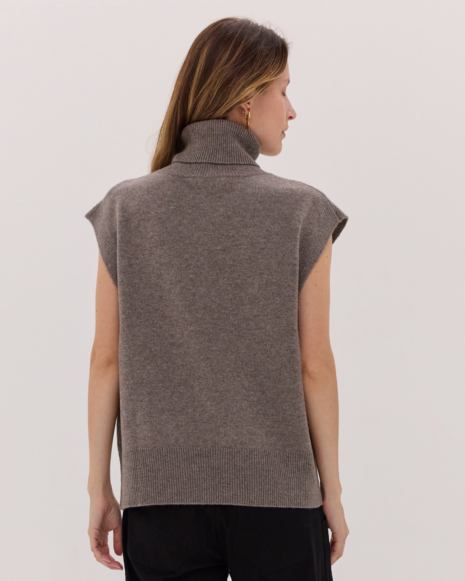 The Roll Neck Vest | Vapor