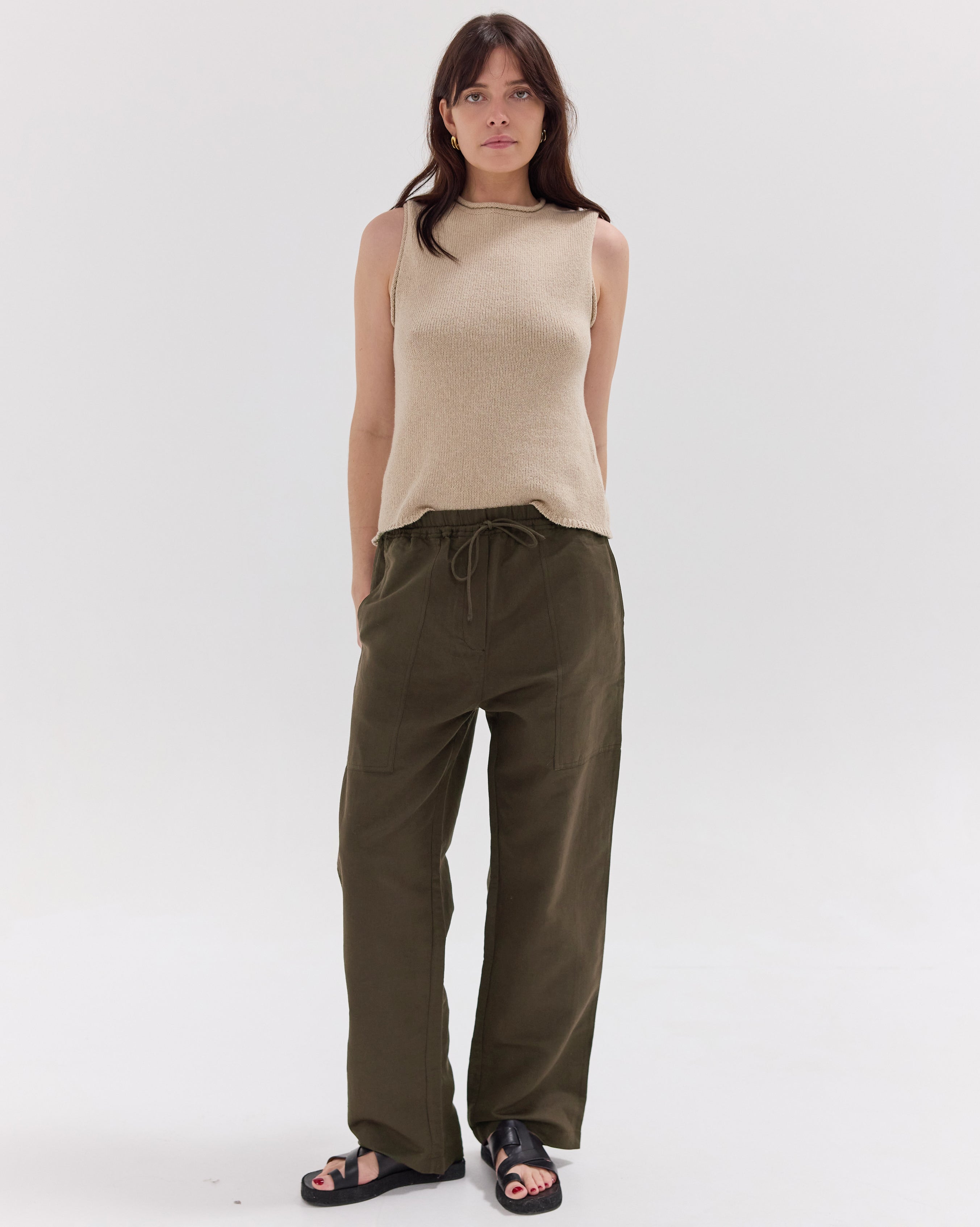 The Drawstring Pants | Olive