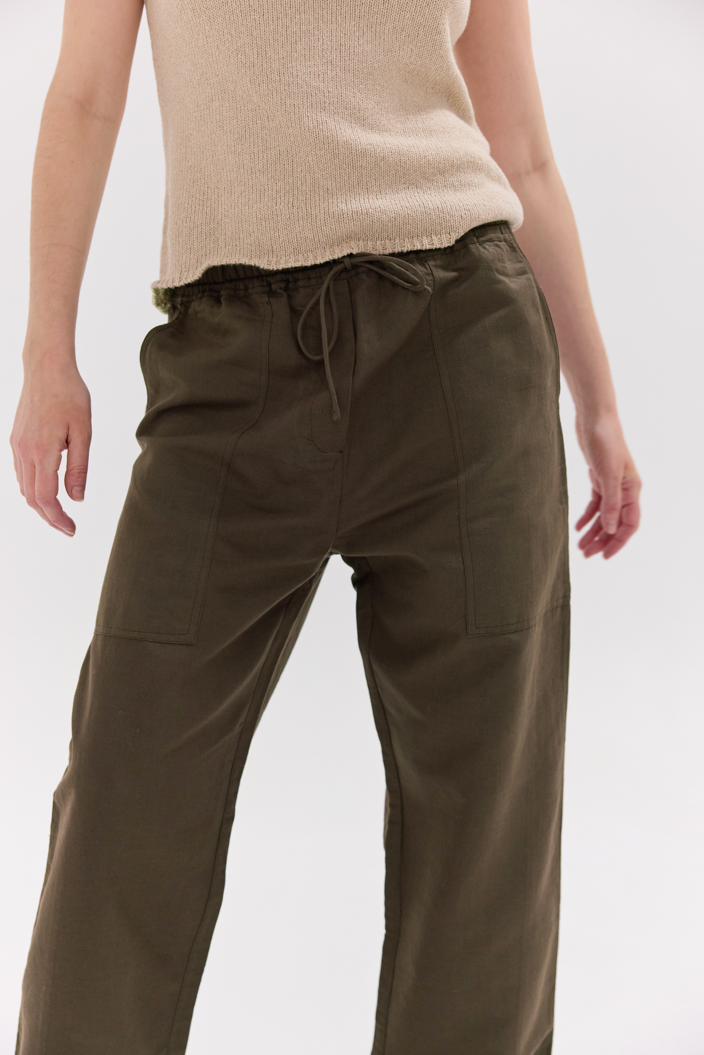 The Drawstring Pants | Olive