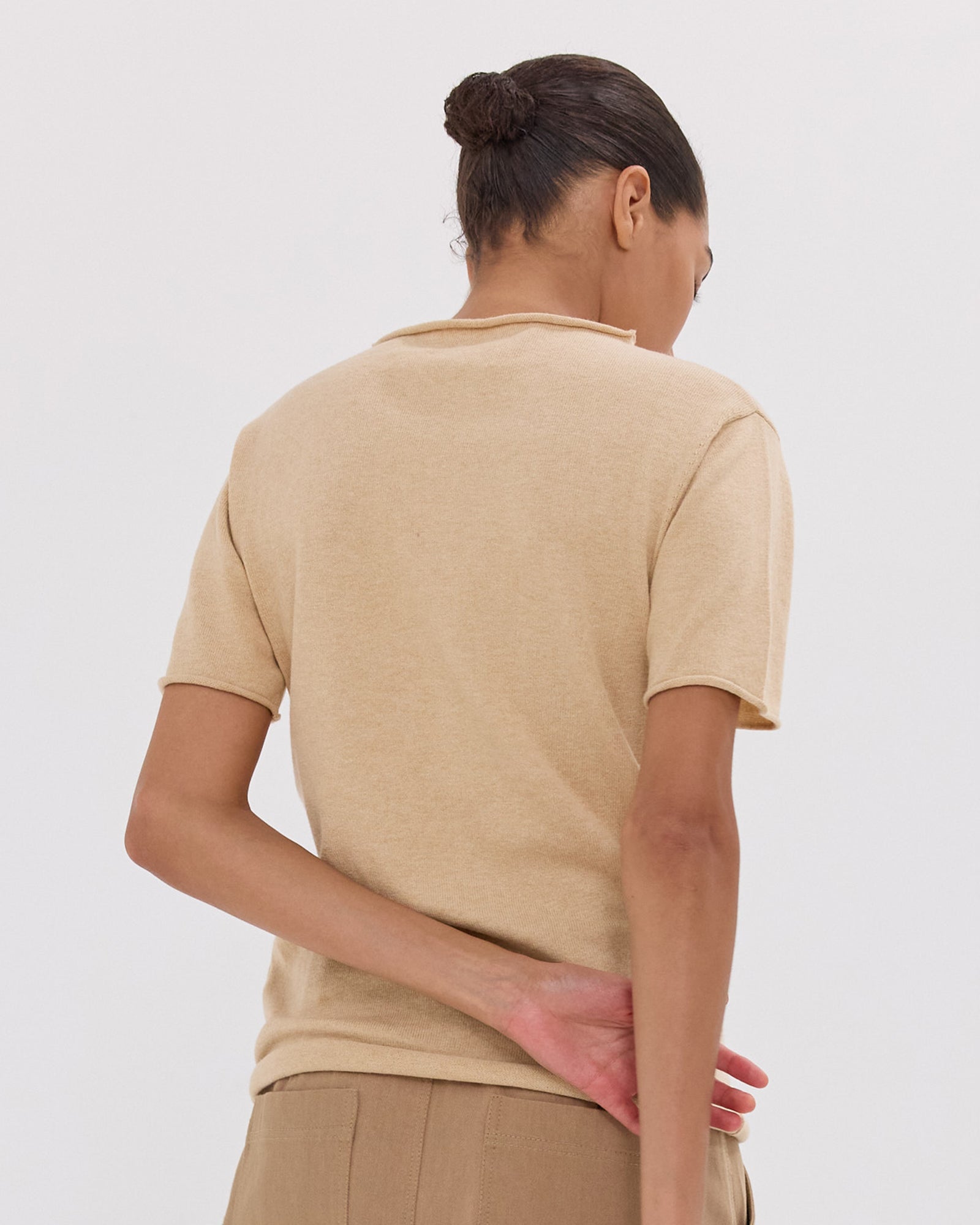 The Funnel Neck Tee | Polenta