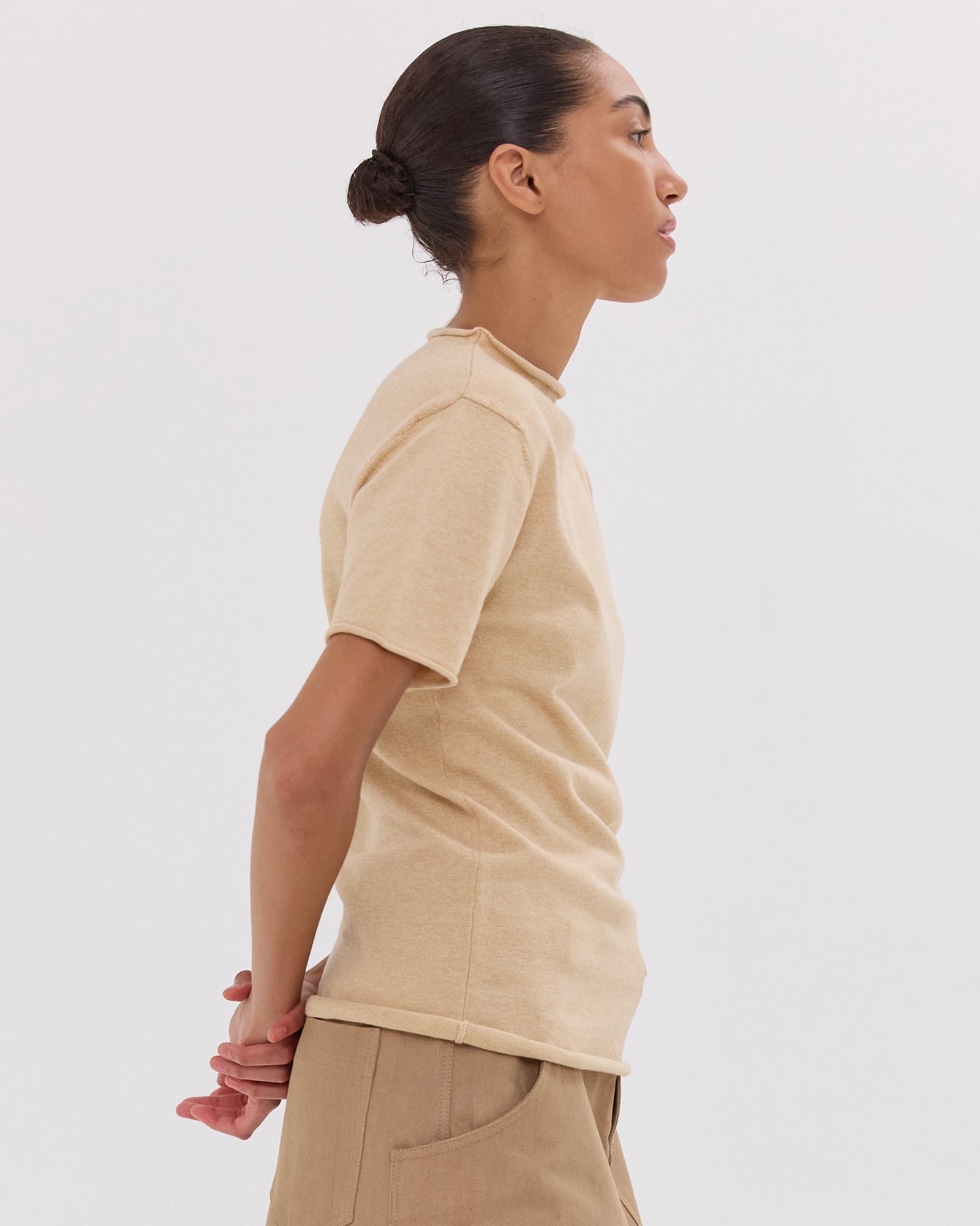 The Funnel Neck Tee | Polenta