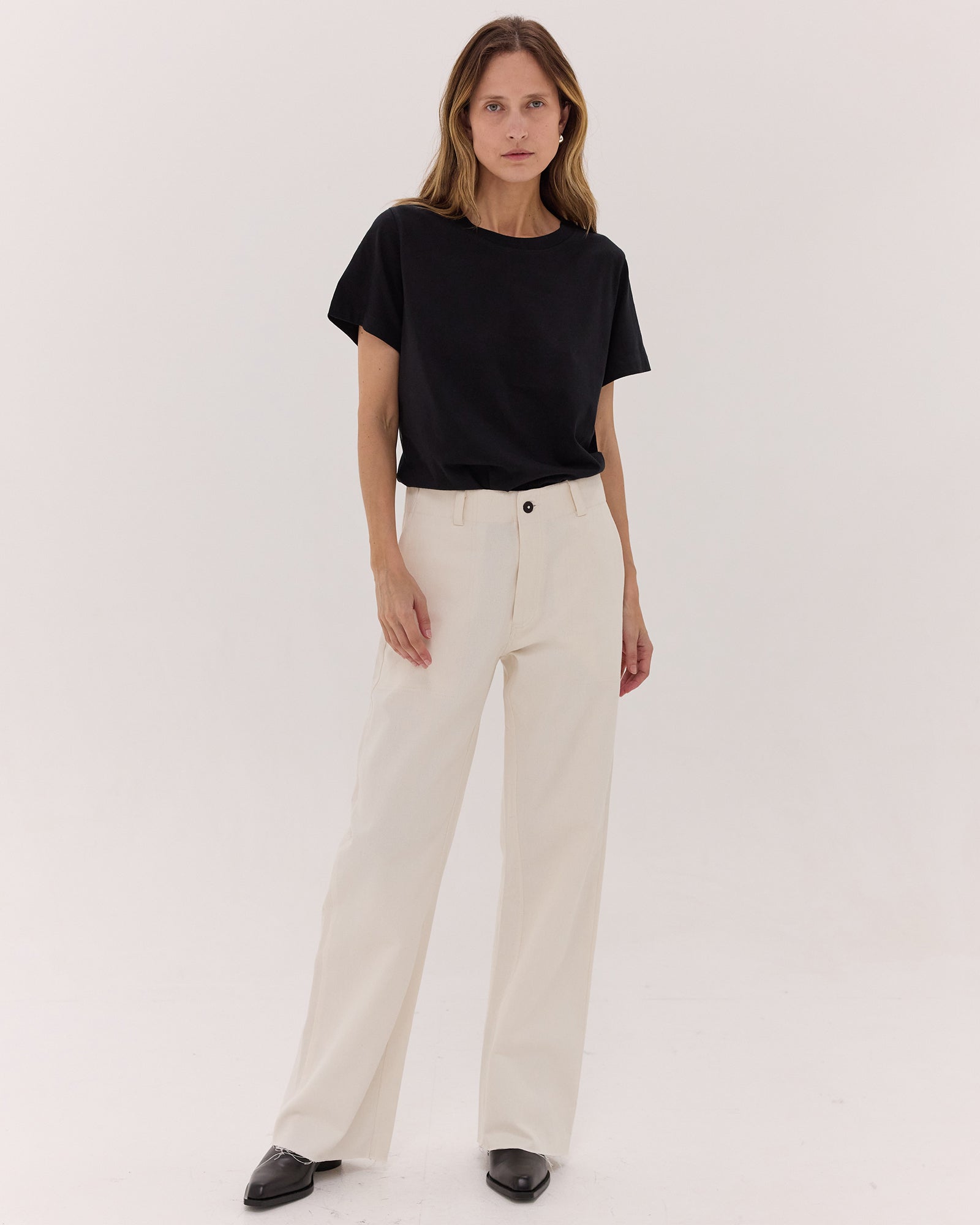 The Wide Leg Denim Jean | Natural