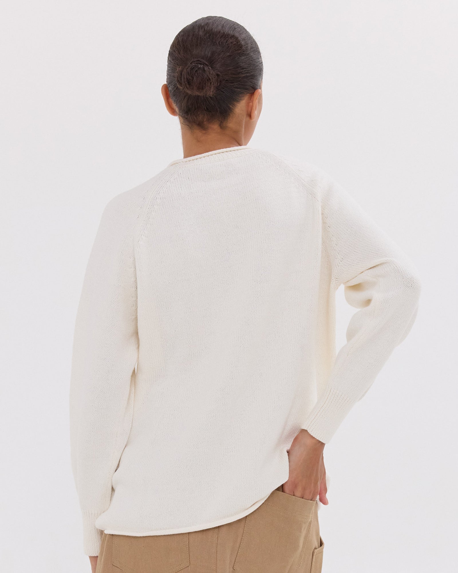 The Raglan Sweater | White