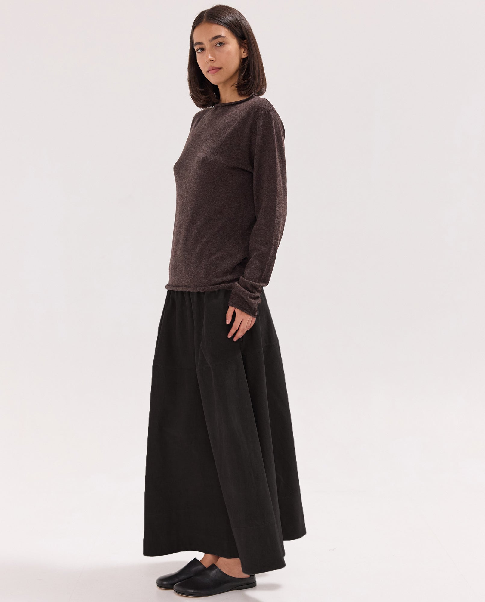 The Corduroy Maxi Skirt | Black