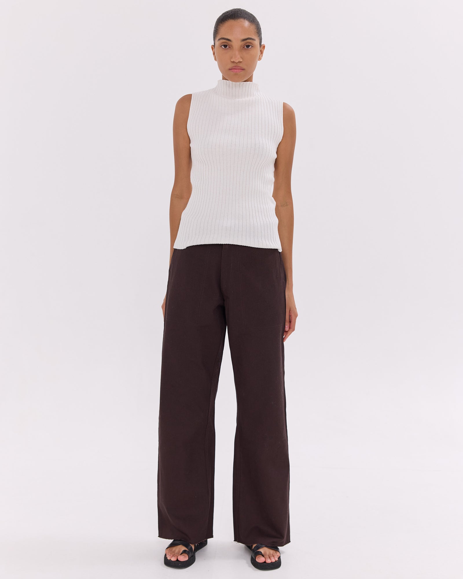 The Wide Leg Denim Jean | Brazil Nut