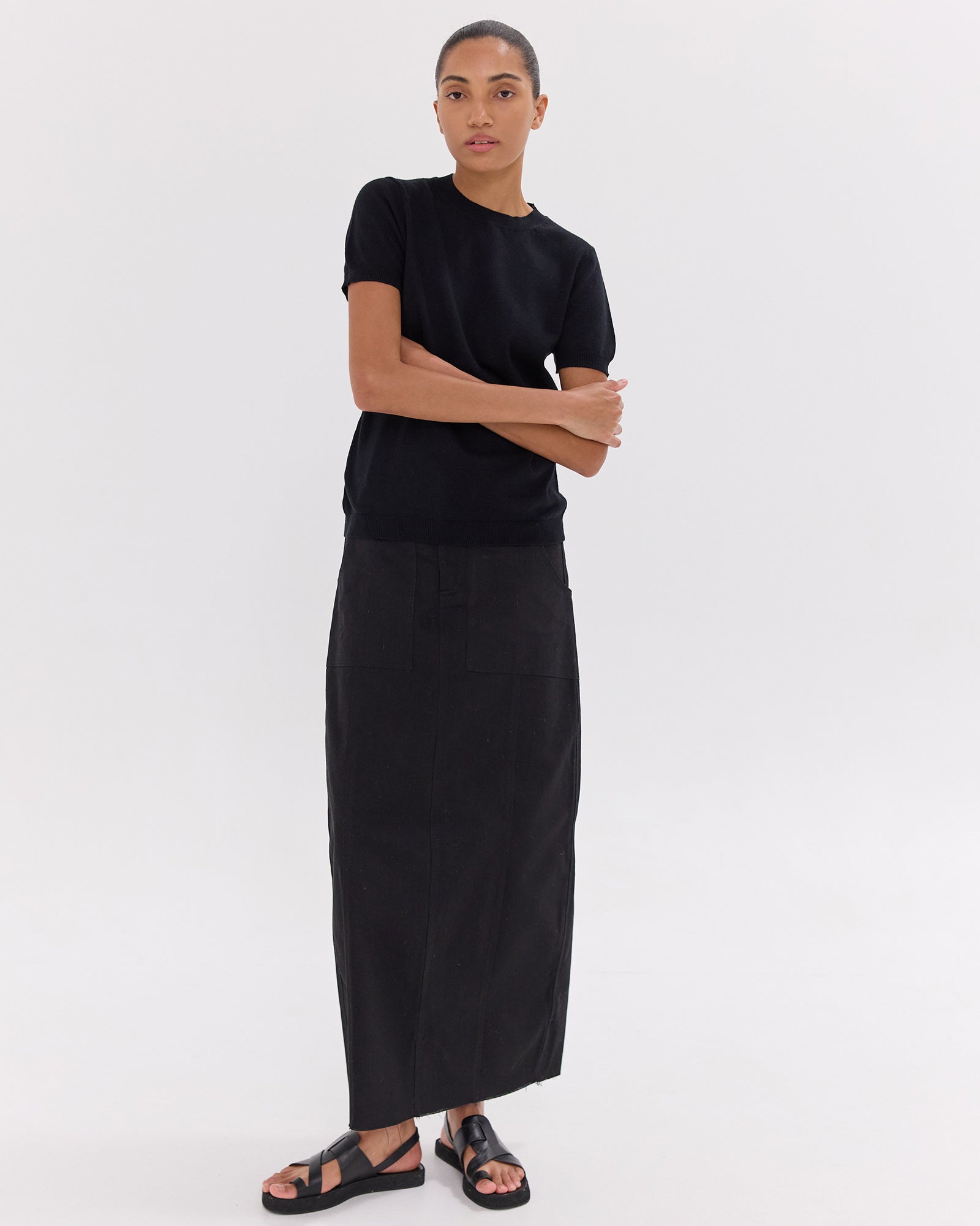 The Long Element Skirt | Black