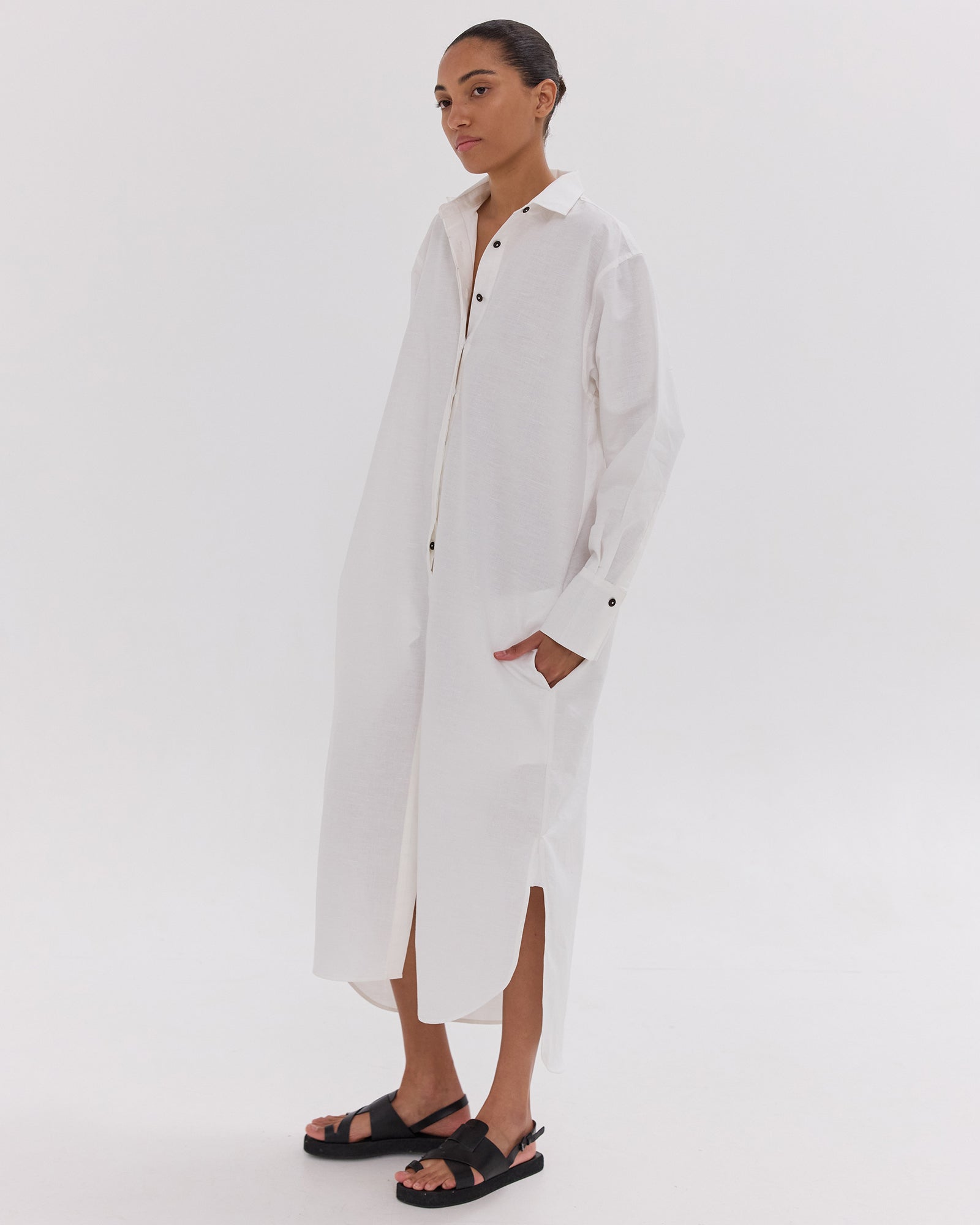 The Shirt Dress | White
