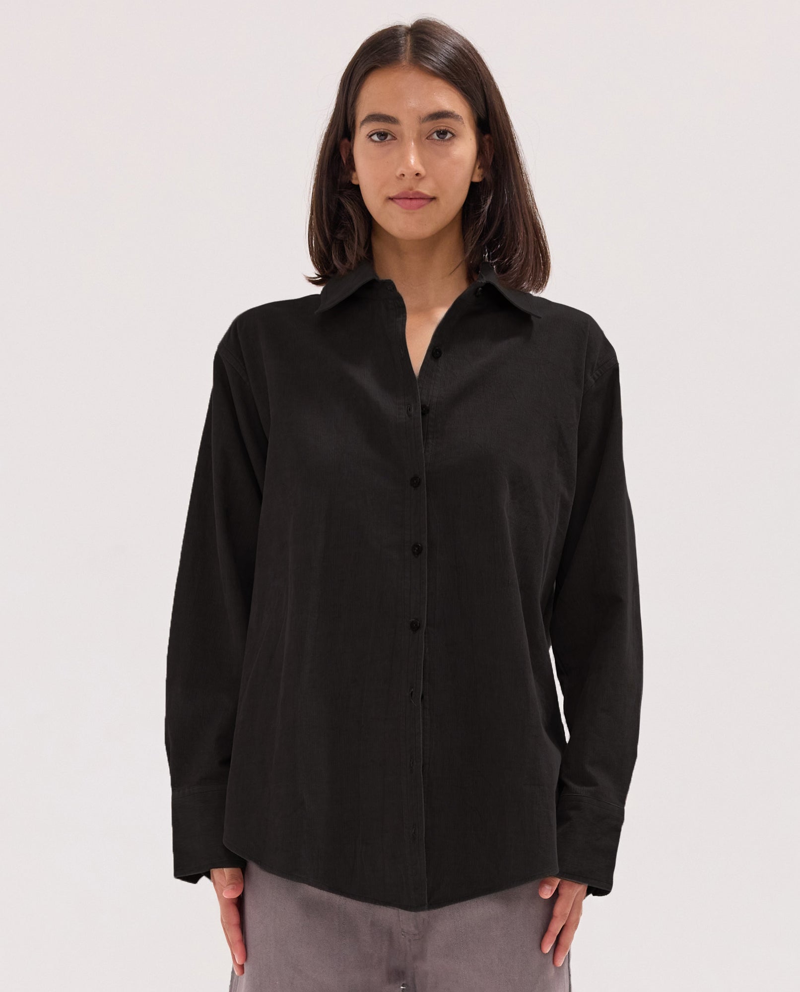 トップス 40s black corduroy shirt The Corduroy Shirt | Black