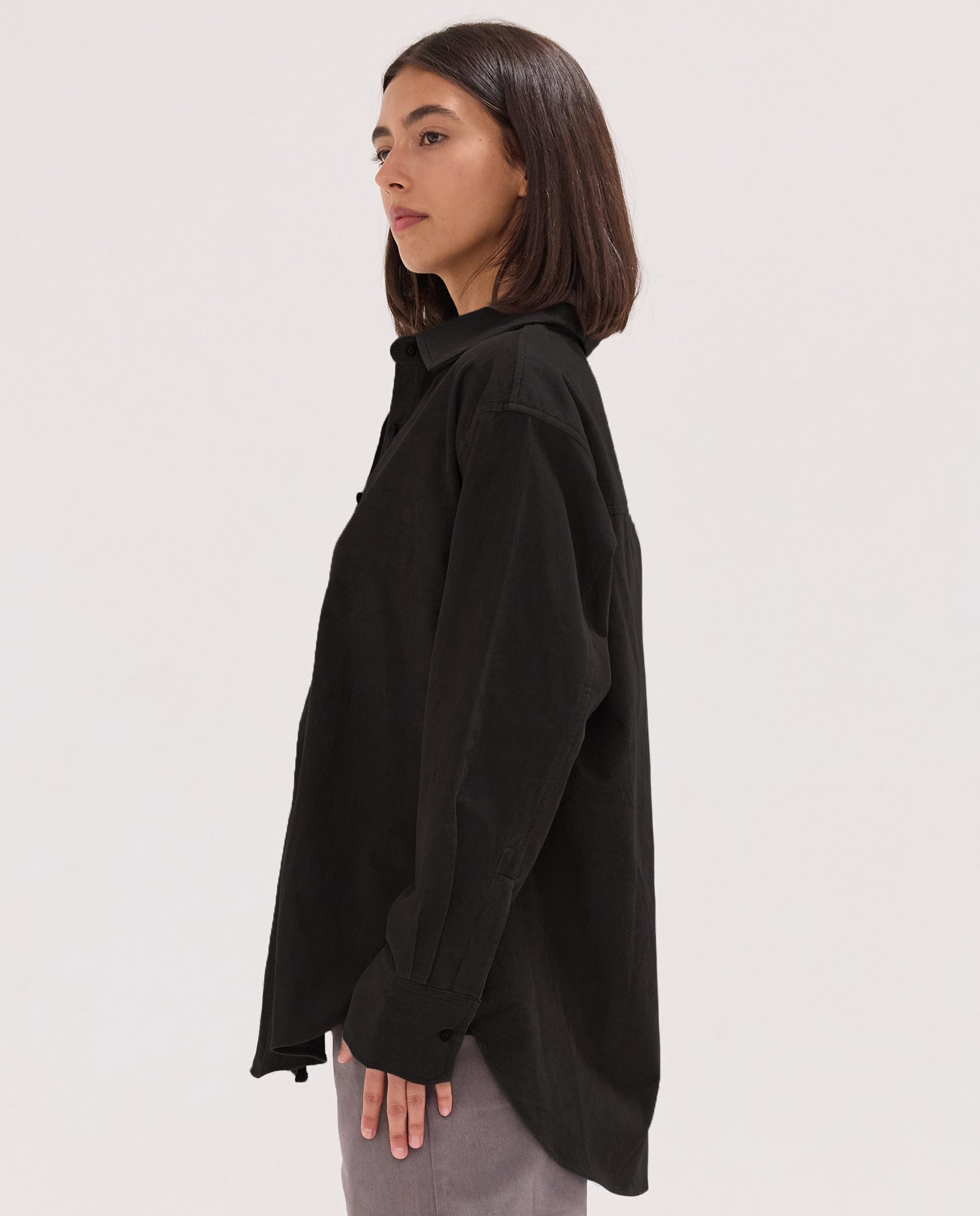 The Corduroy Shirt | Black