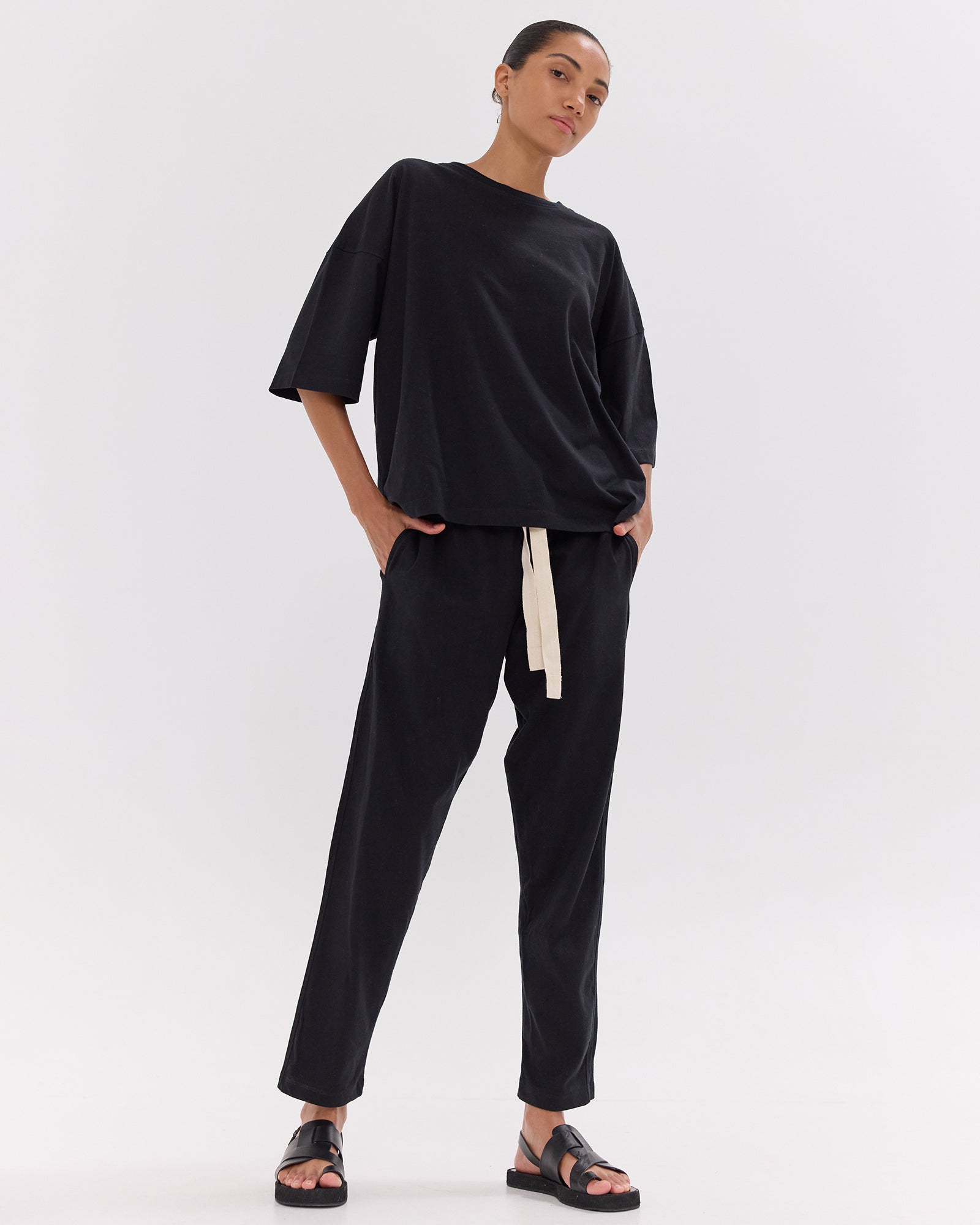 The Jersey Lounge Pant | Black