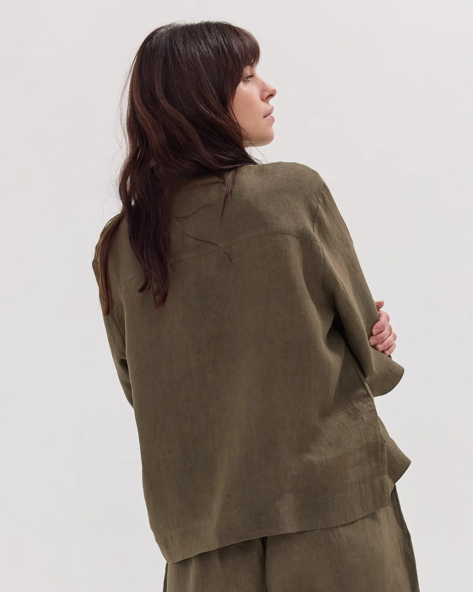 The Cropped Shirt | Olive by Cloth & Co.