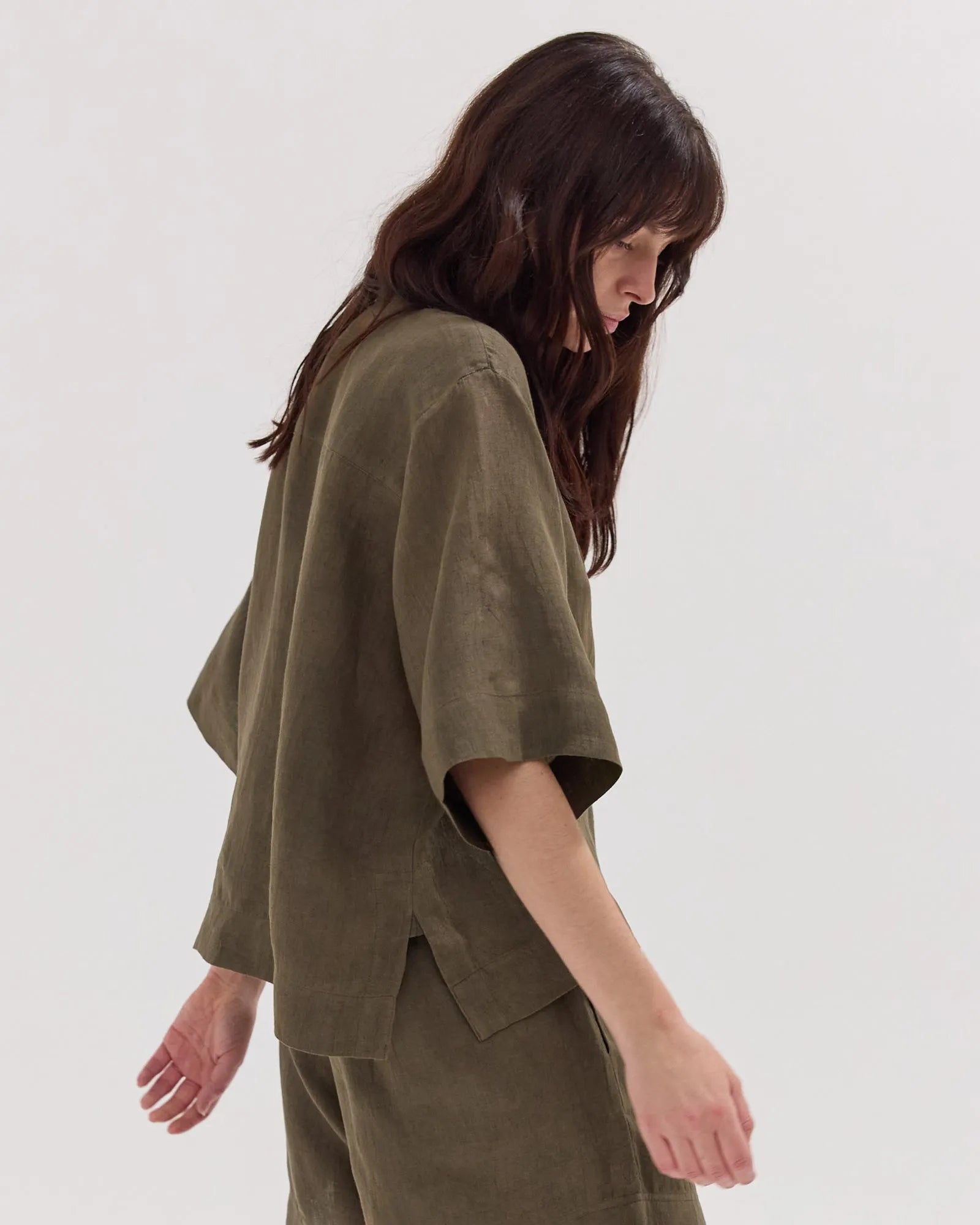 The Cropped Shirt | Olive by Cloth & Co.