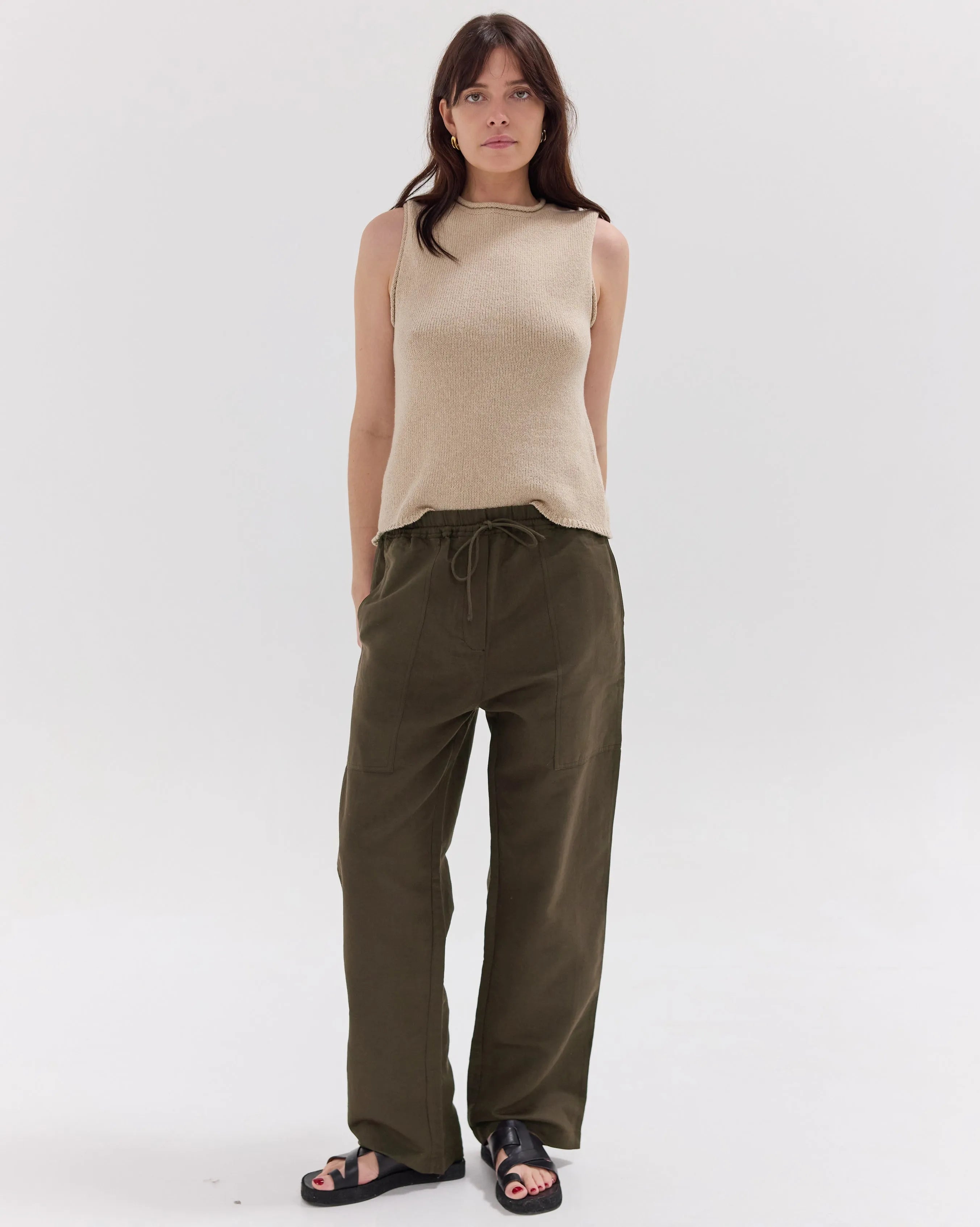 The Drawstring Pants | Olive by Cloth & Co.