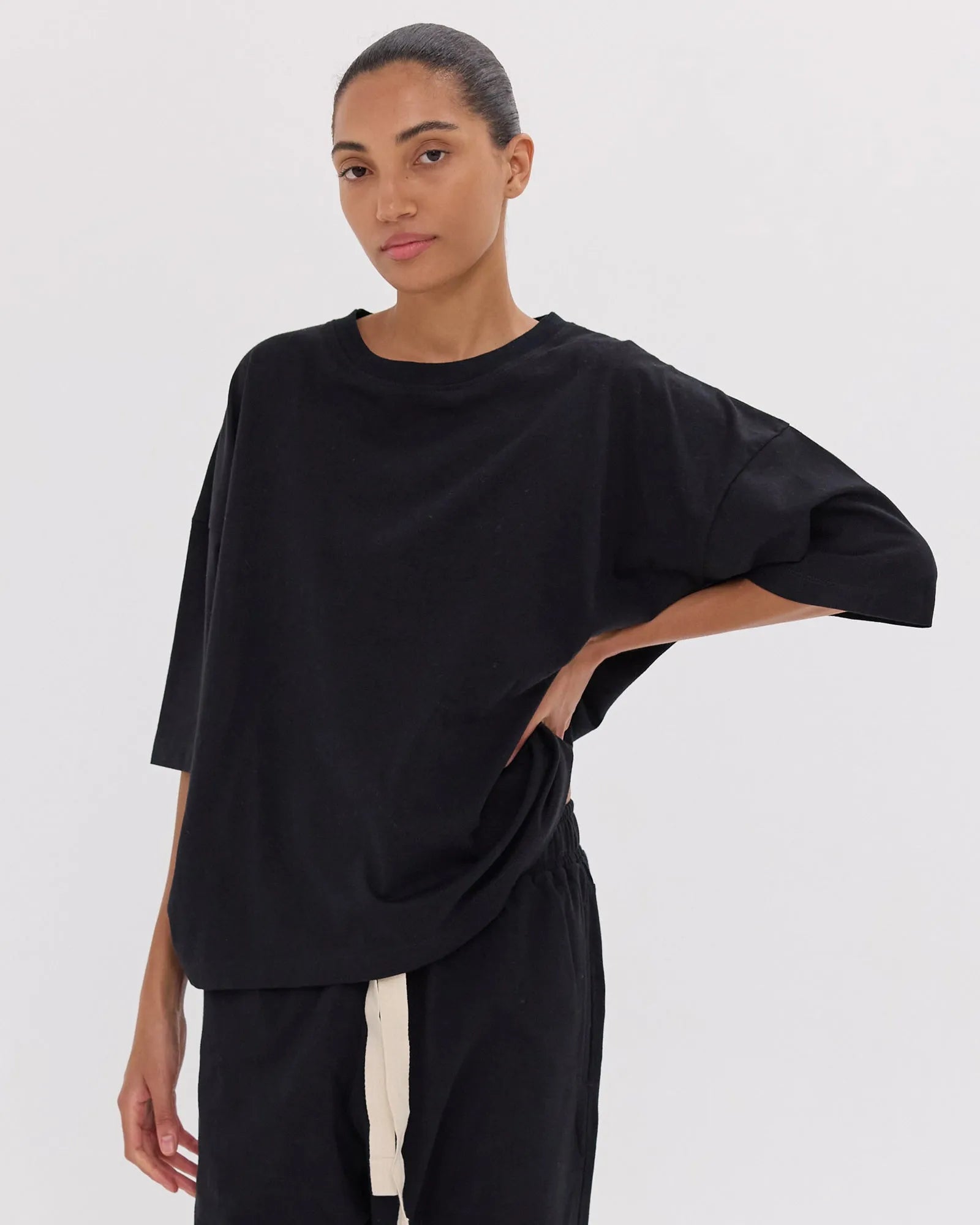 The Oversized Tee | Black by Cloth & Co.