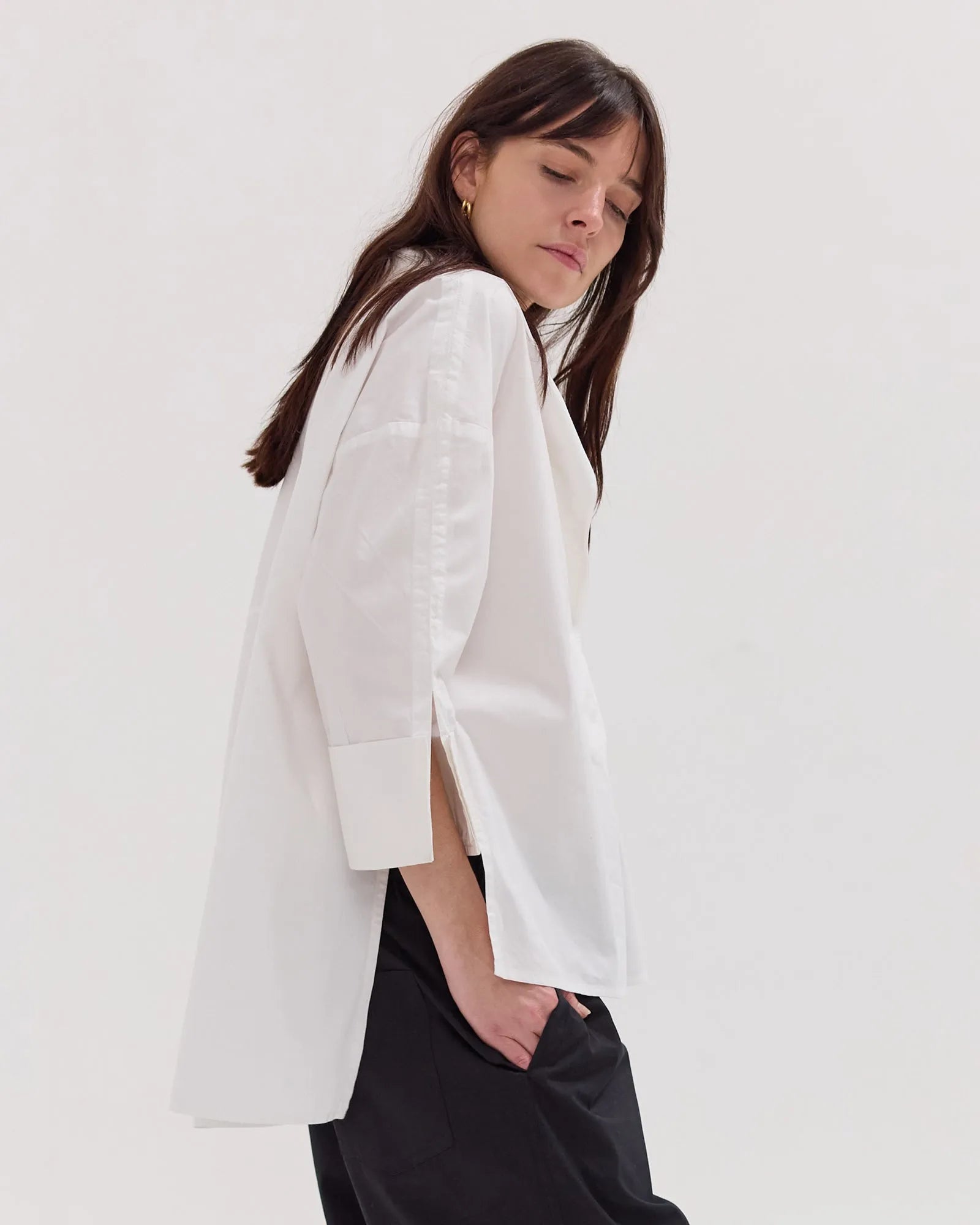 The Panelled Shirt | White by Cloth & Co.