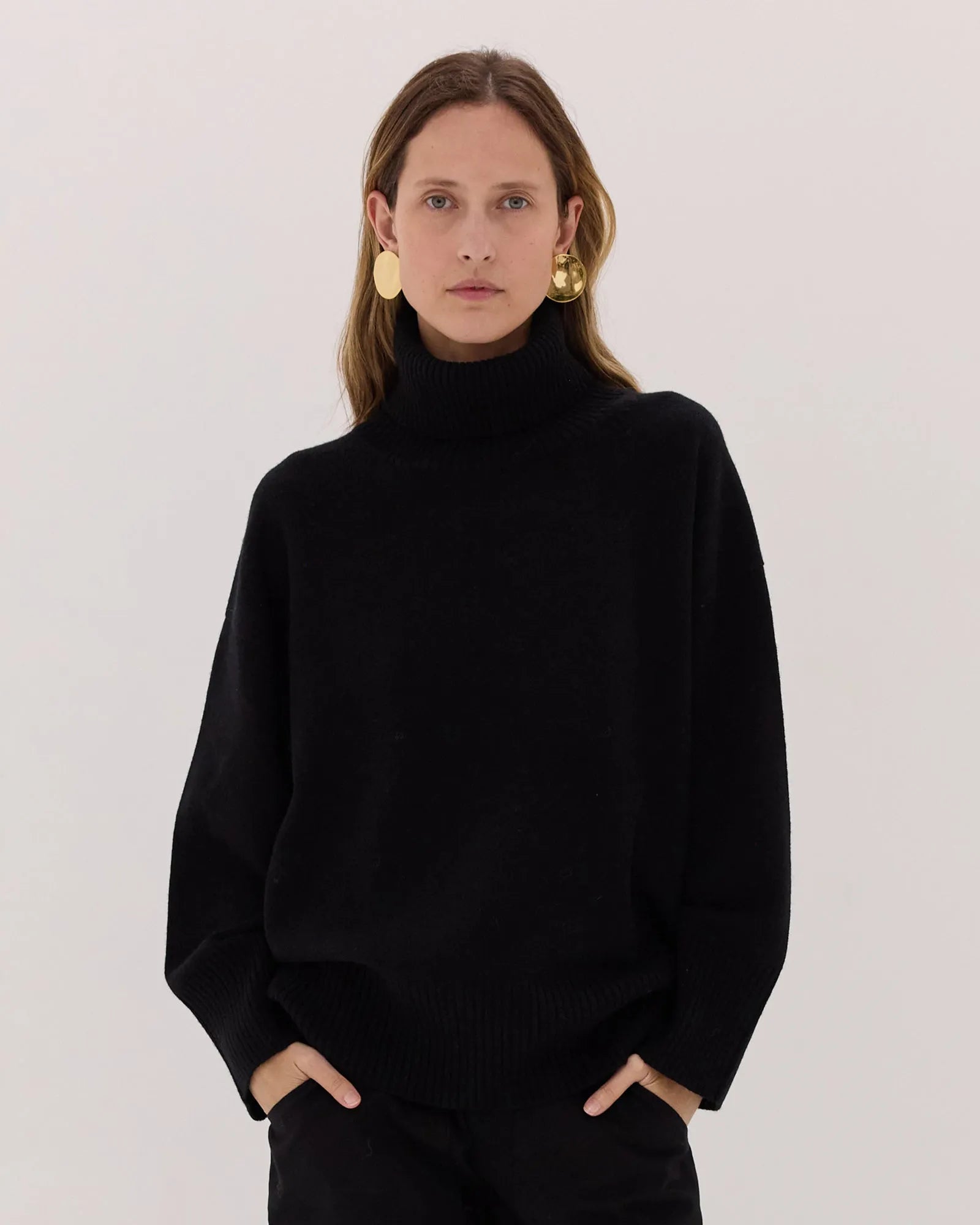 The Roll Neck Jumper | Asphalt by Cloth & Co.