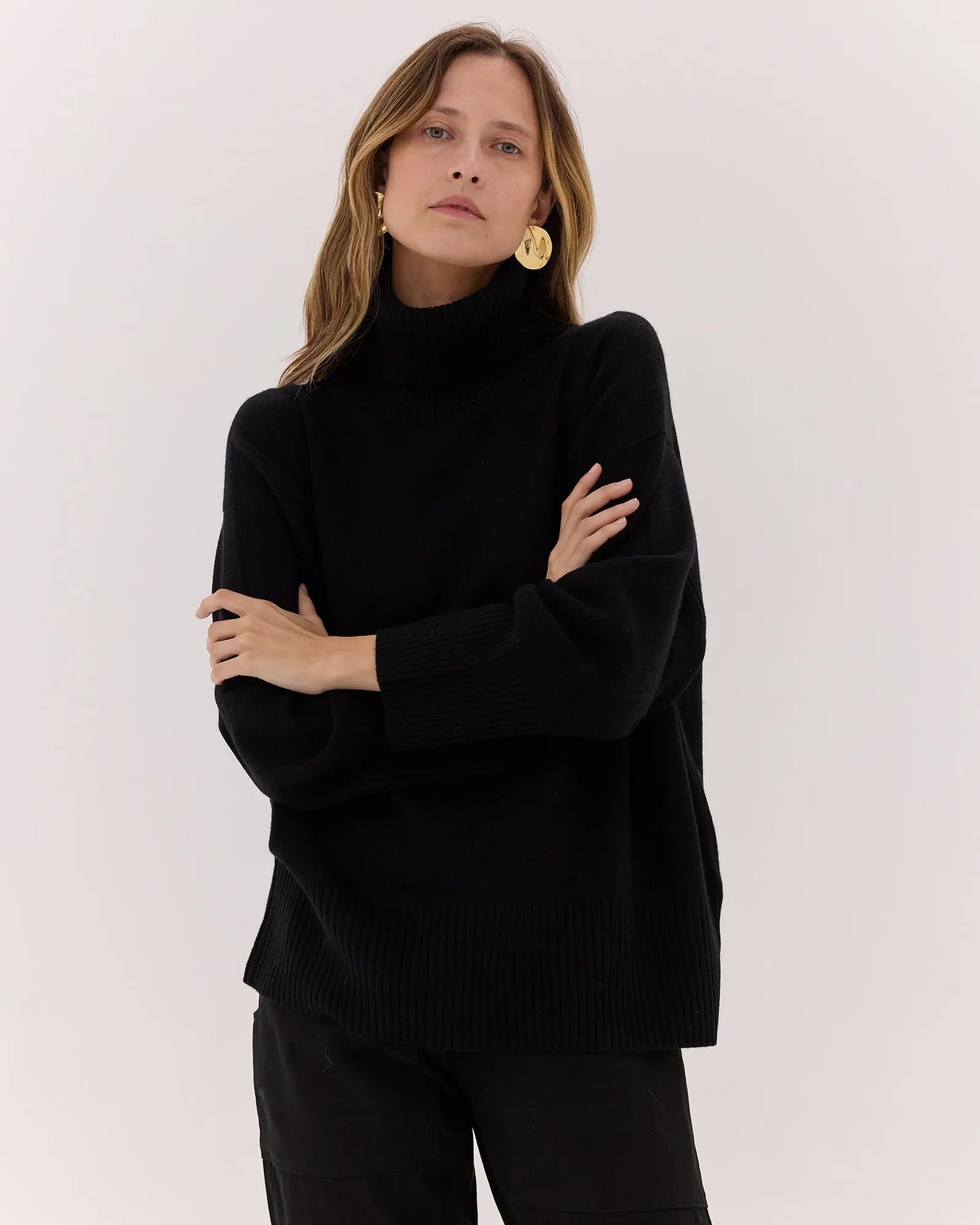 The Roll Neck Jumper | Asphalt by Cloth & Co.