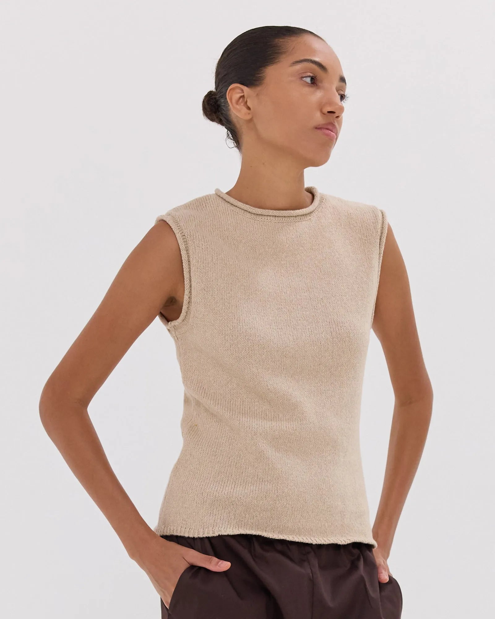 The Rolled Edge Tank | Dune by Cloth & Co.