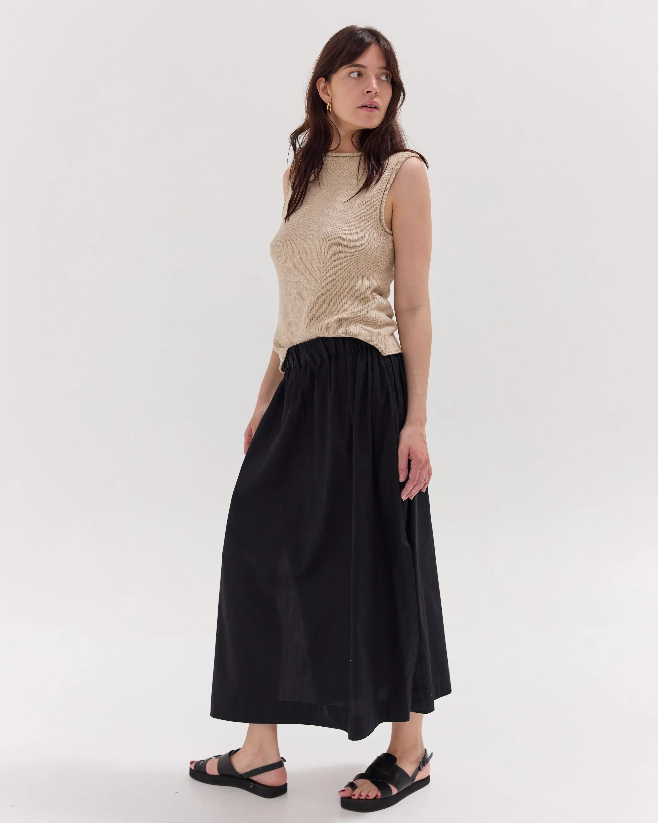 The Split Skirt | Black by Cloth & Co.