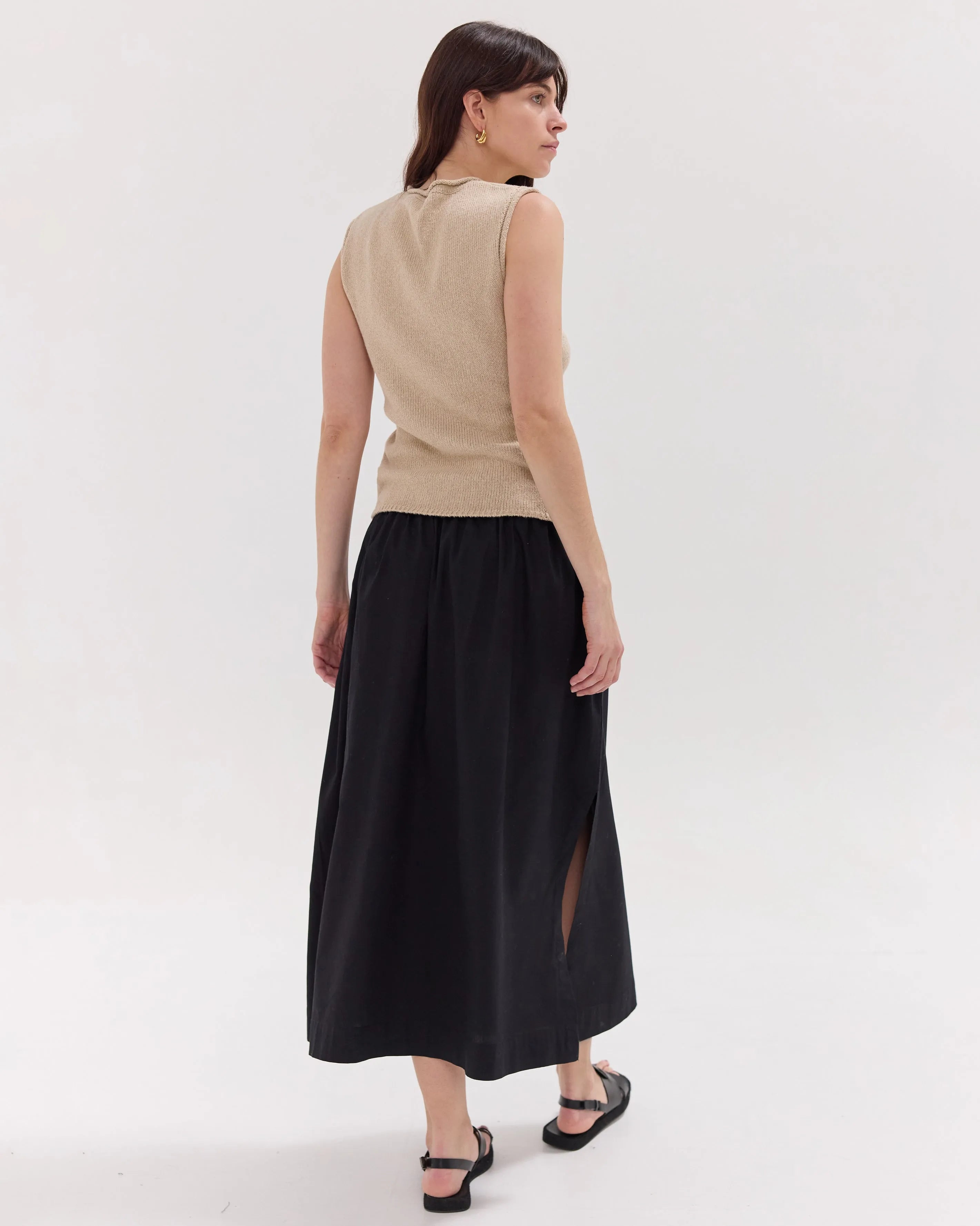 The Split Skirt | Black by Cloth & Co.