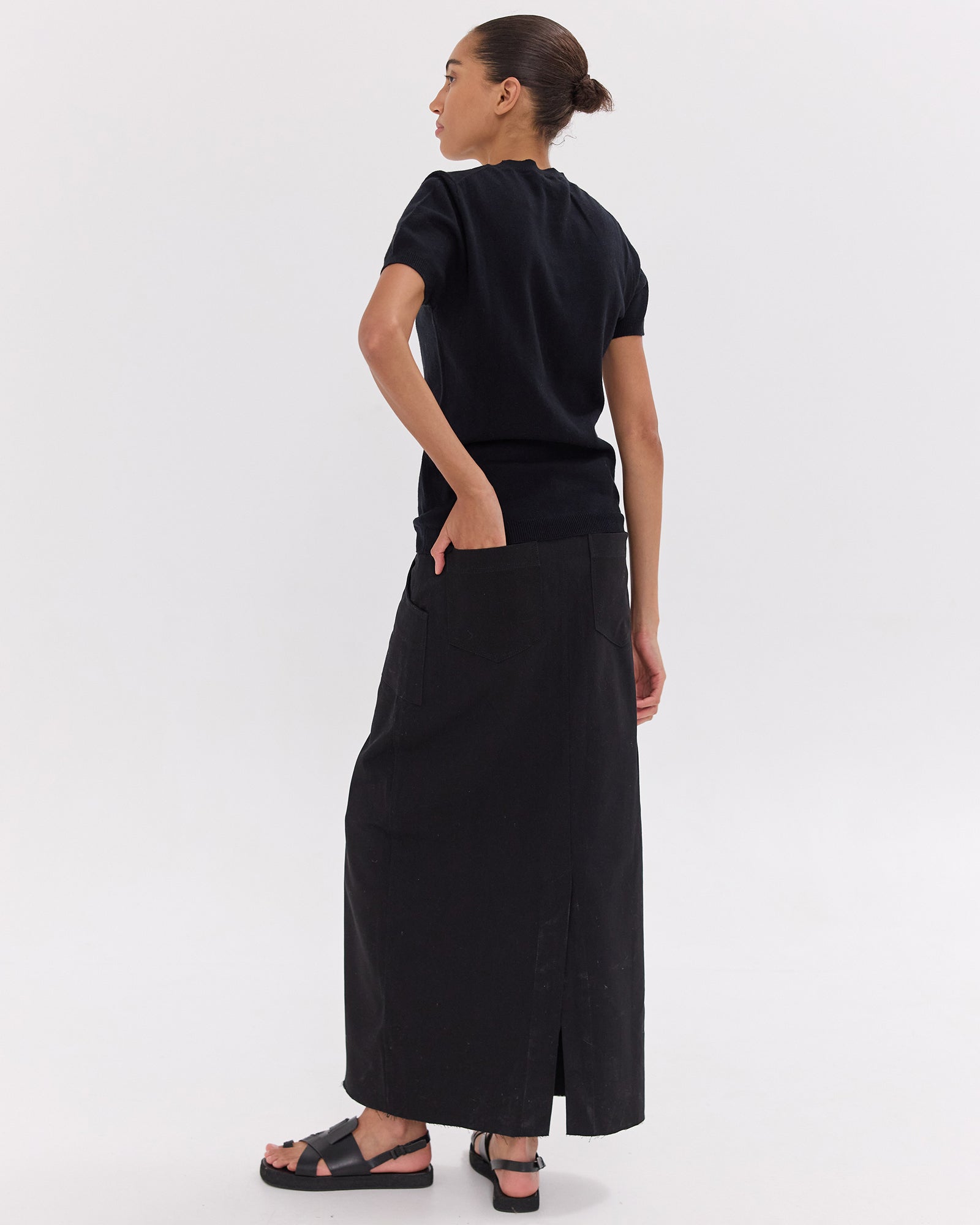 The Long Element Skirt | Black by Cloth & Co.