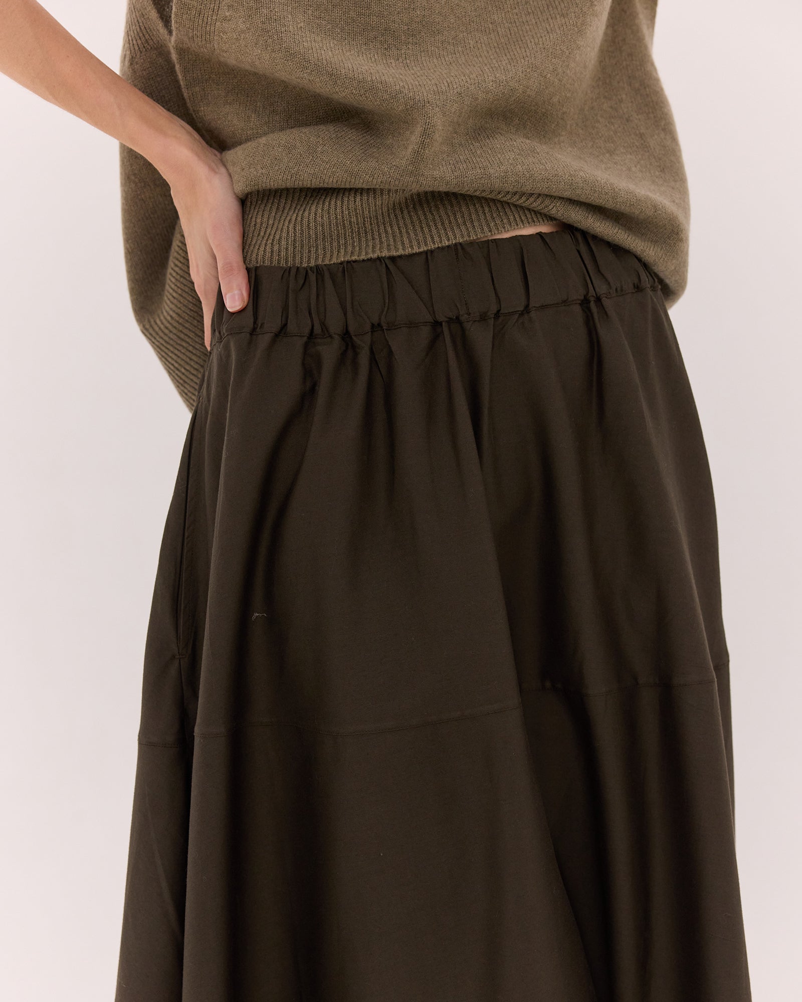 The Maxi Skirt | Dark Olive by Cloth & Co.