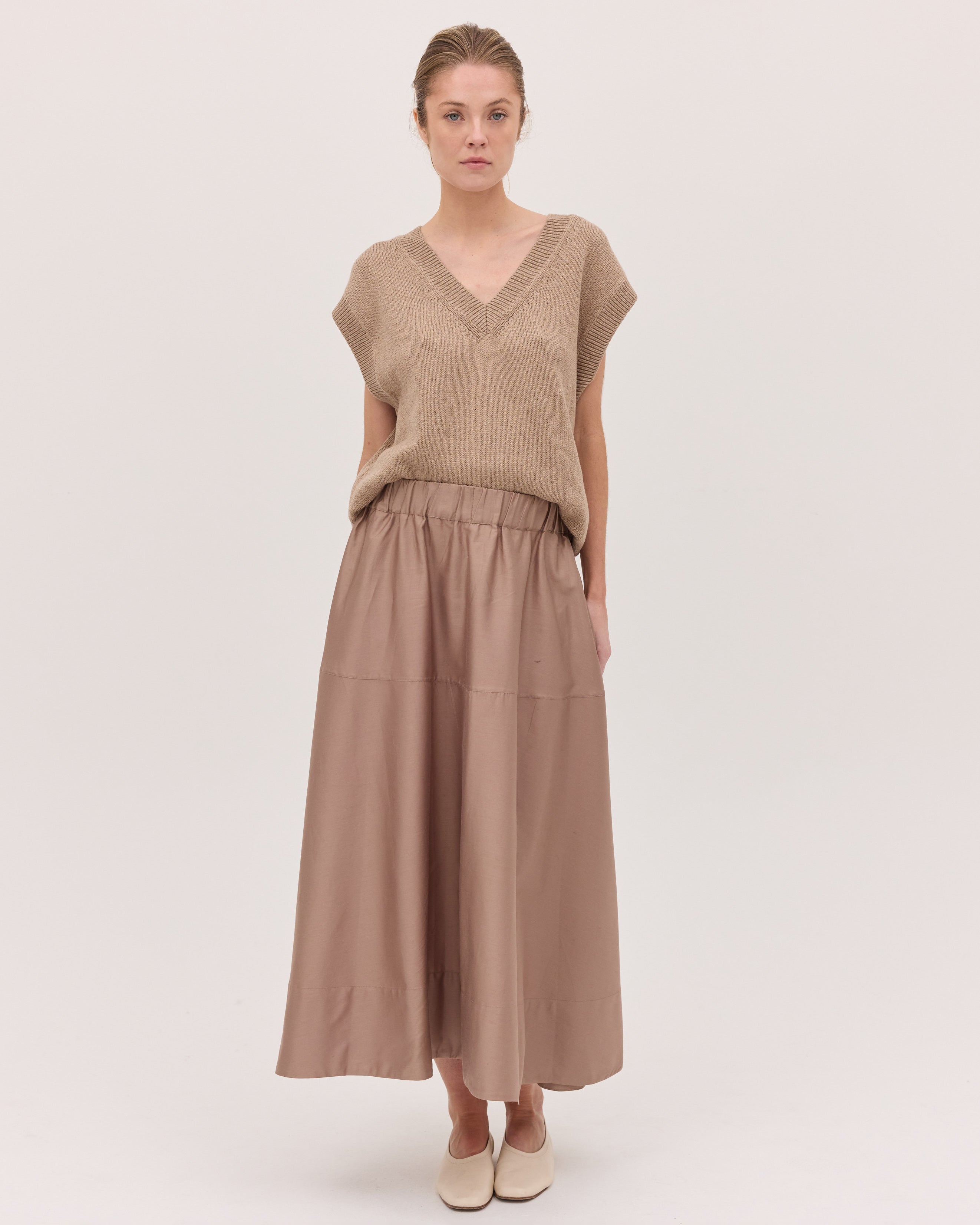 The Maxi Skirt | Mocha by Cloth & Co.