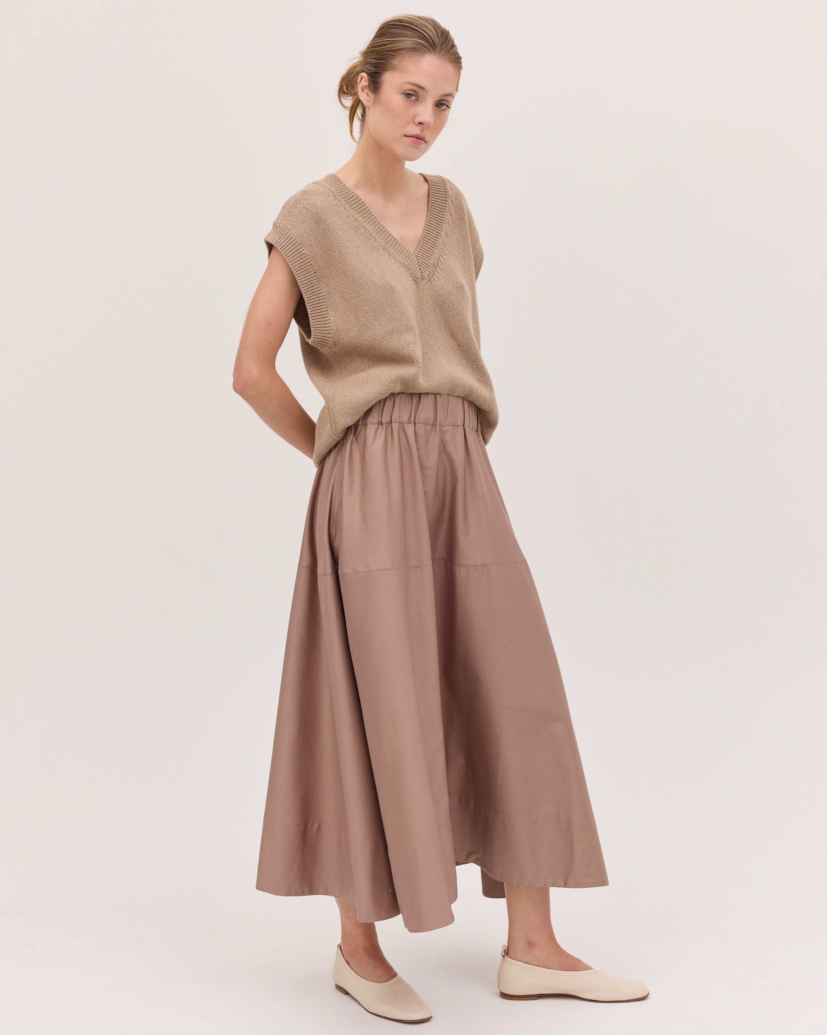 The Maxi Skirt | Mocha by Cloth & Co.
