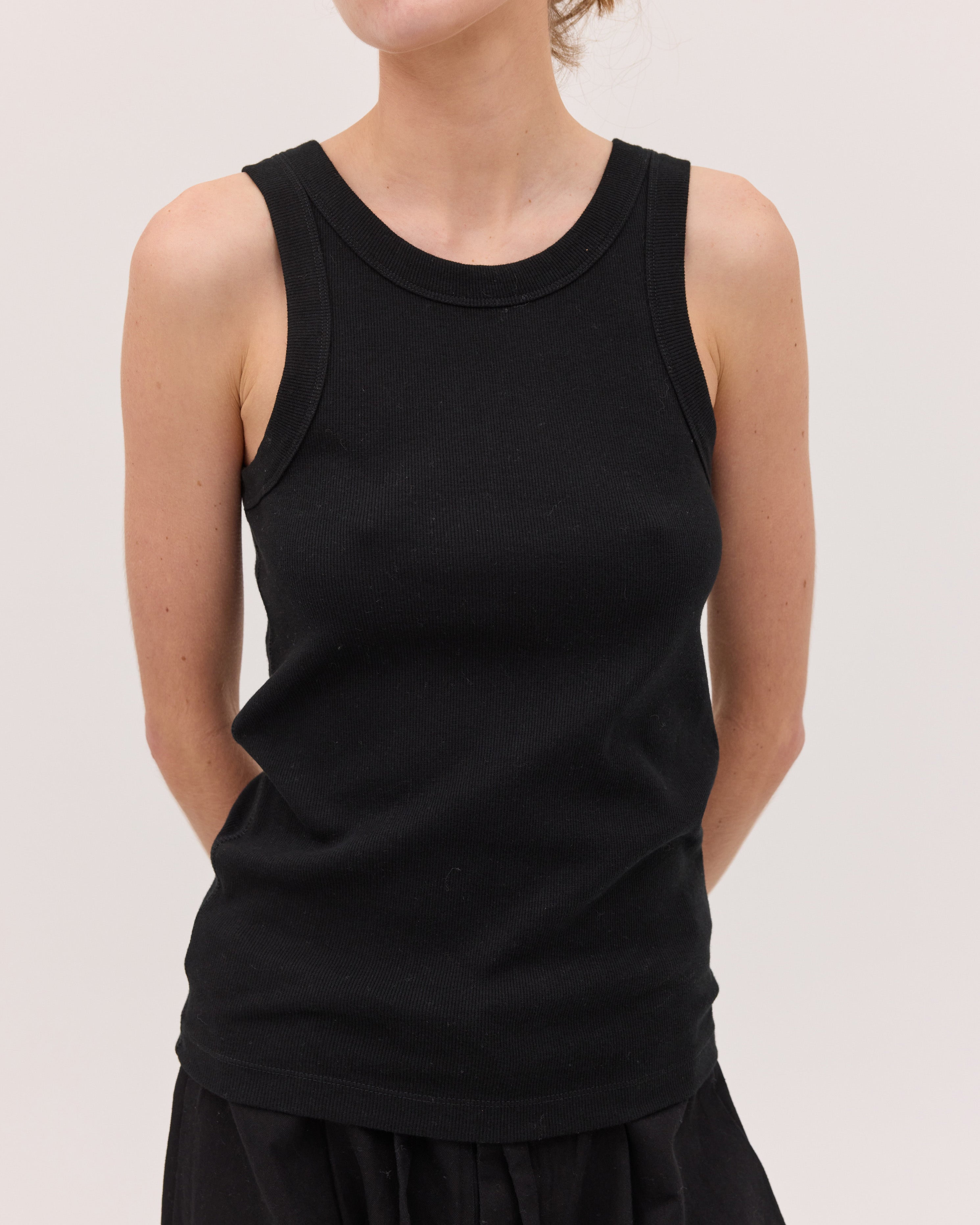 The Ribbed Tank | Black by Cloth & Co.
