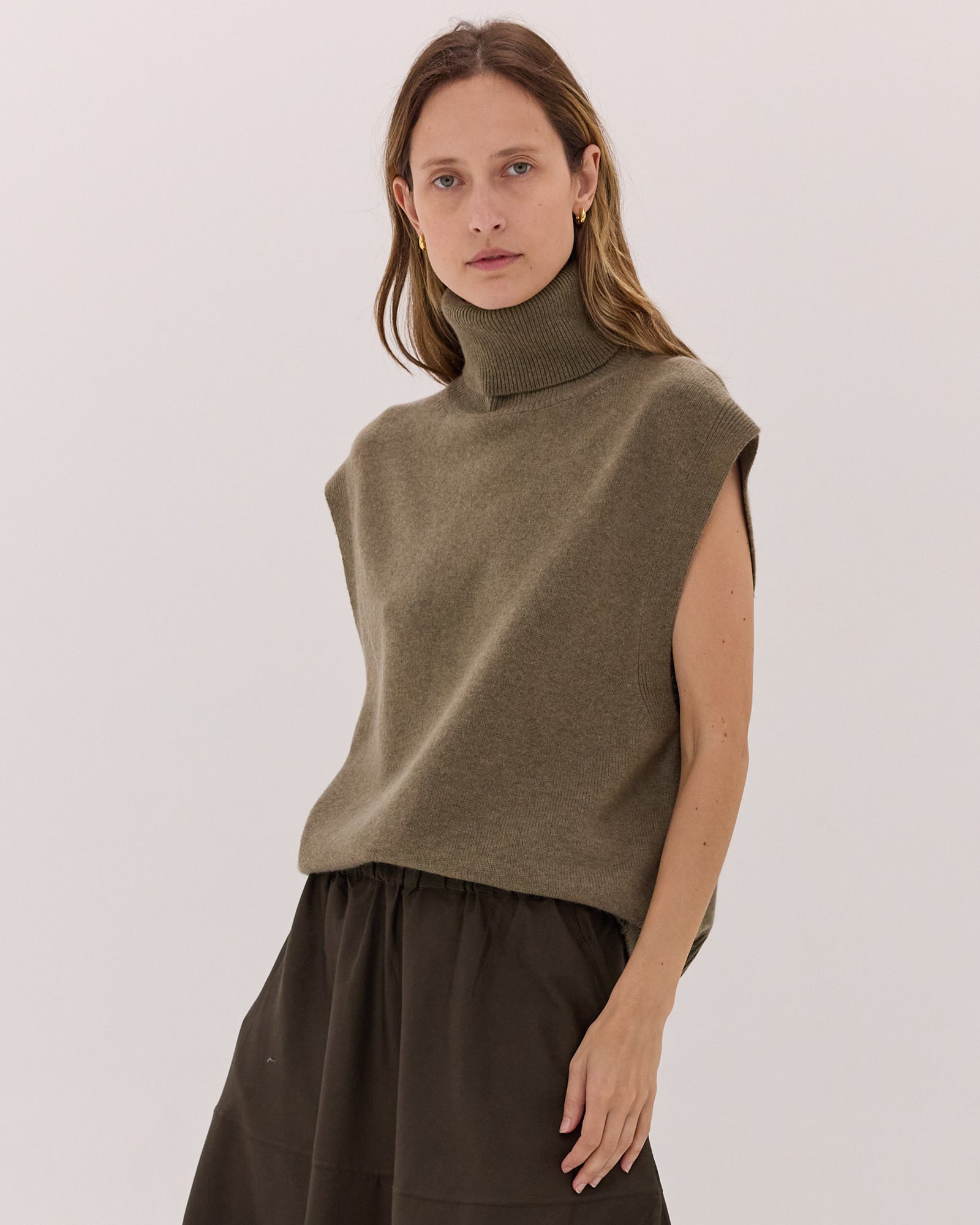 The Roll Neck Vest | Breen by Cloth & Co.