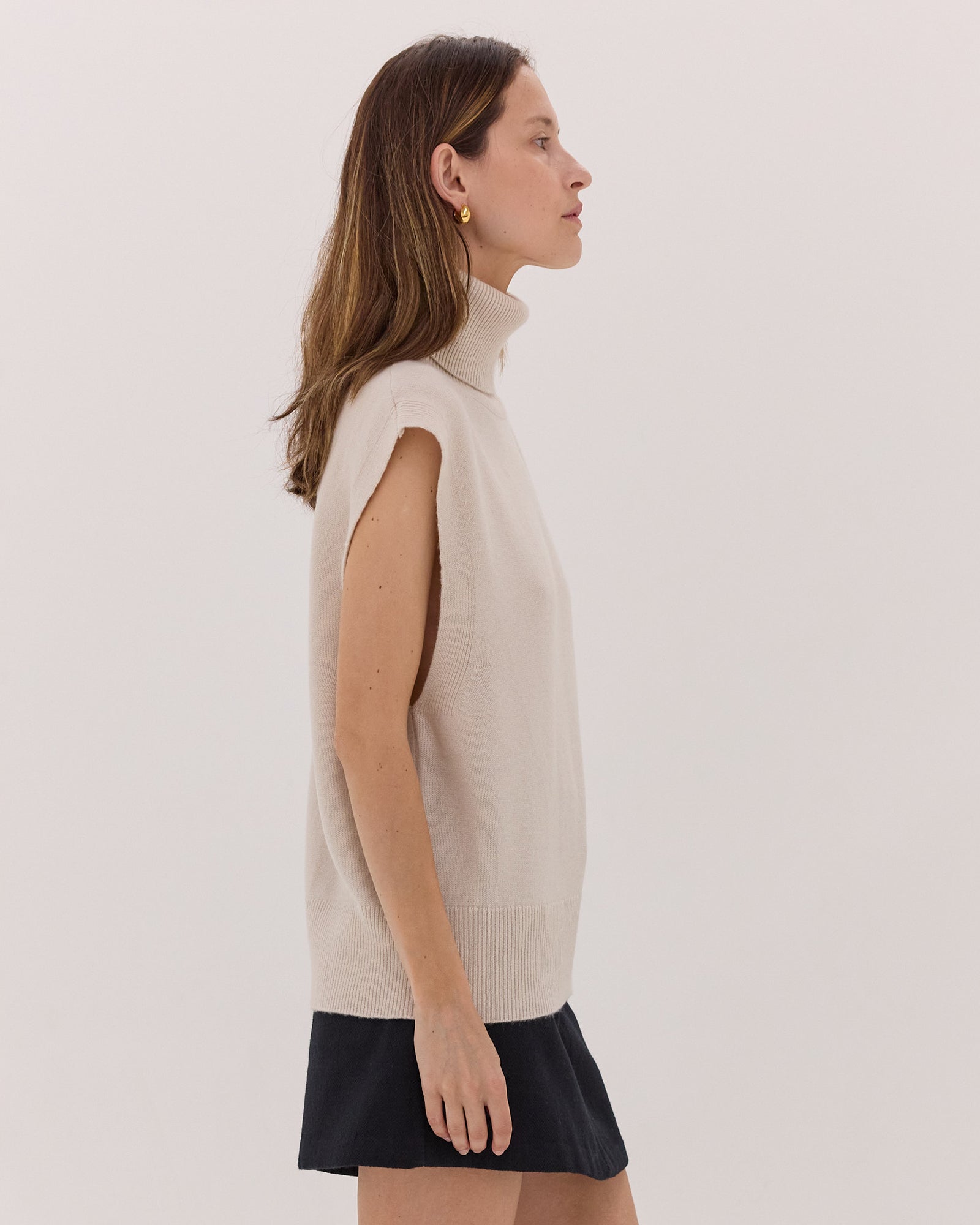 The Roll Neck Vest | Jasmine by Cloth & Co.