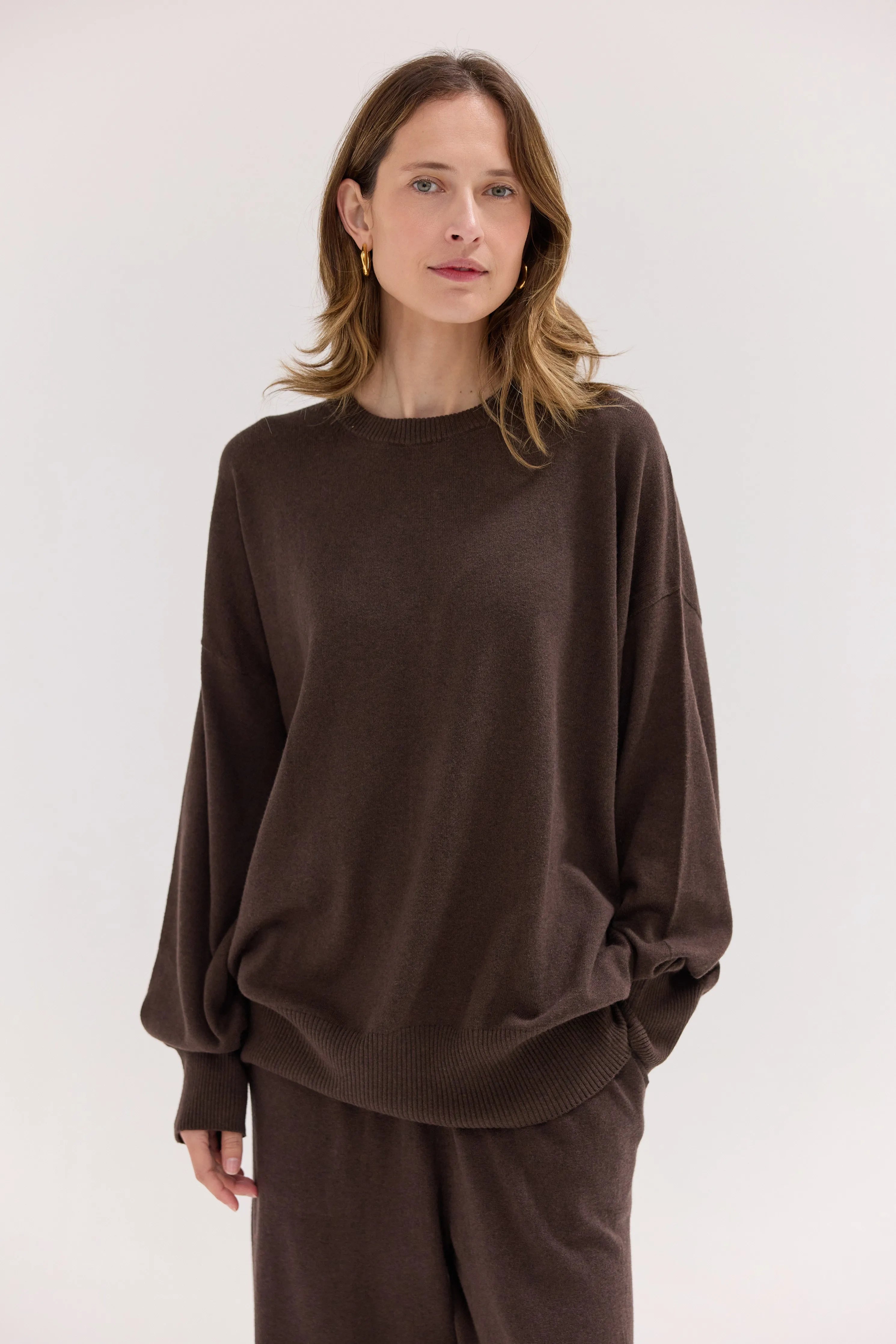 The Travel Sweater | Brazil Nut by Cloth & Co.
