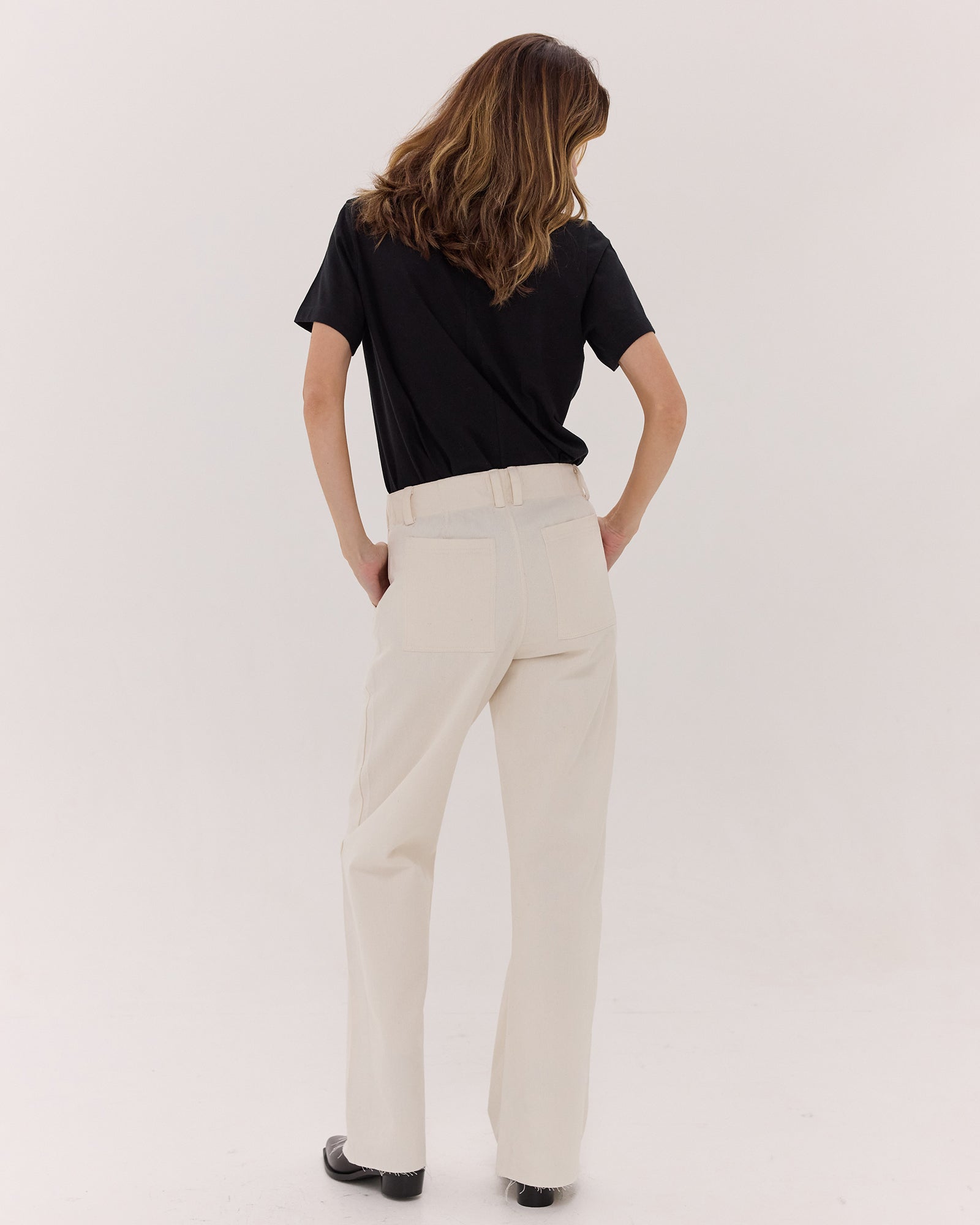 The Wide Leg Denim Jean | Natural by Cloth & Co.