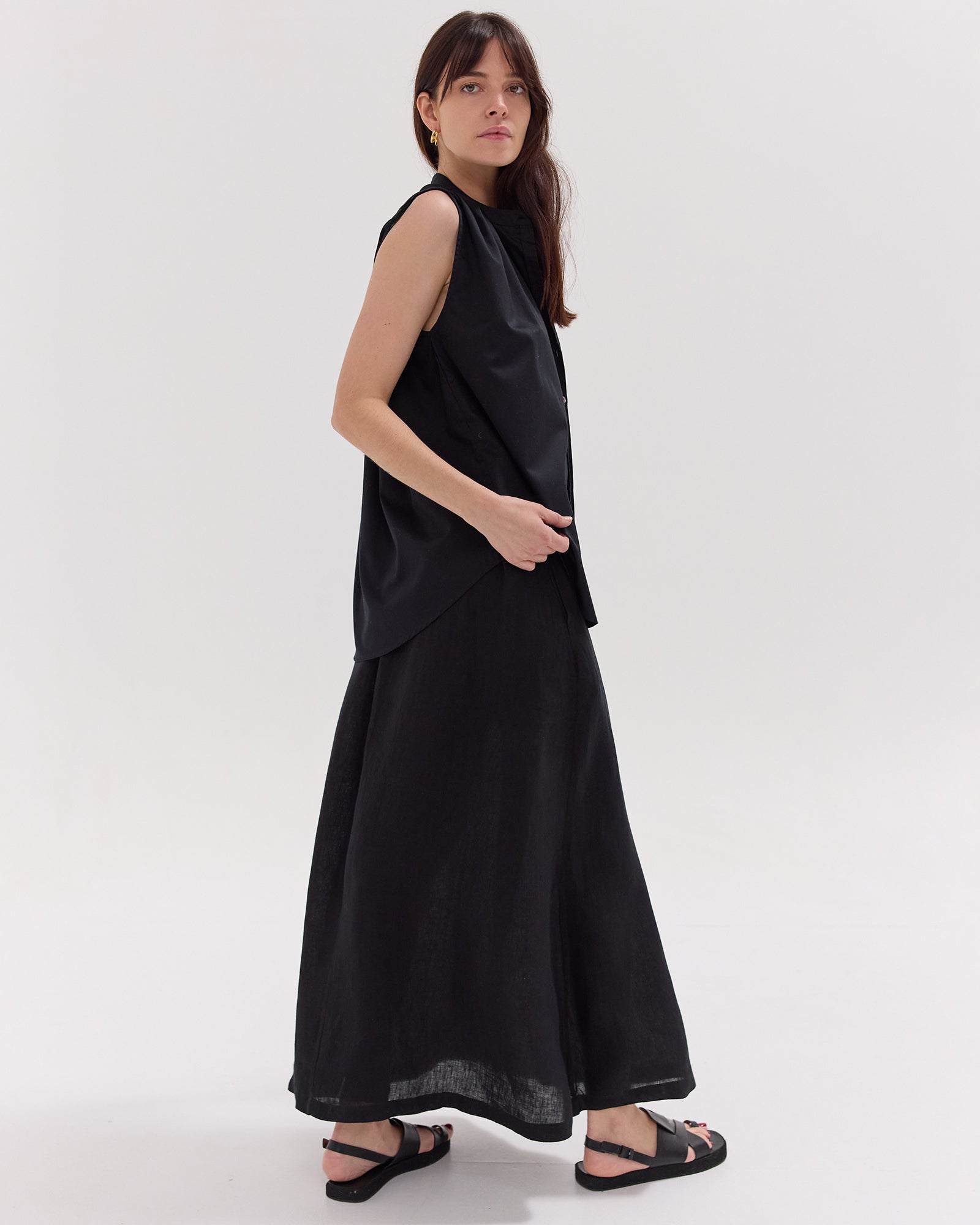 The Drawstring Skirt | Black