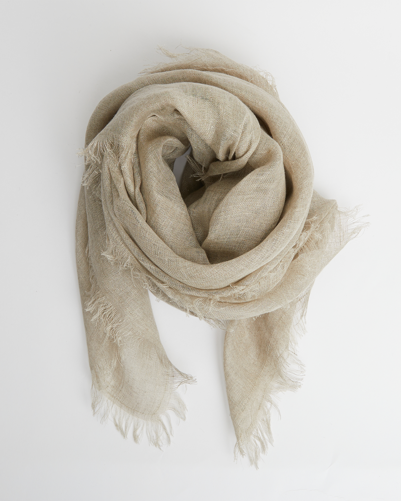 The Linen Scarf | Wheat
