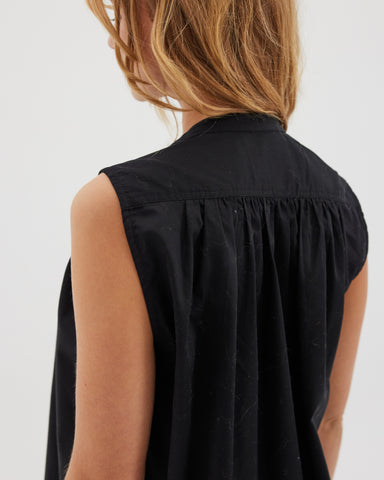 The Giza Sleeveless Shirt | Black