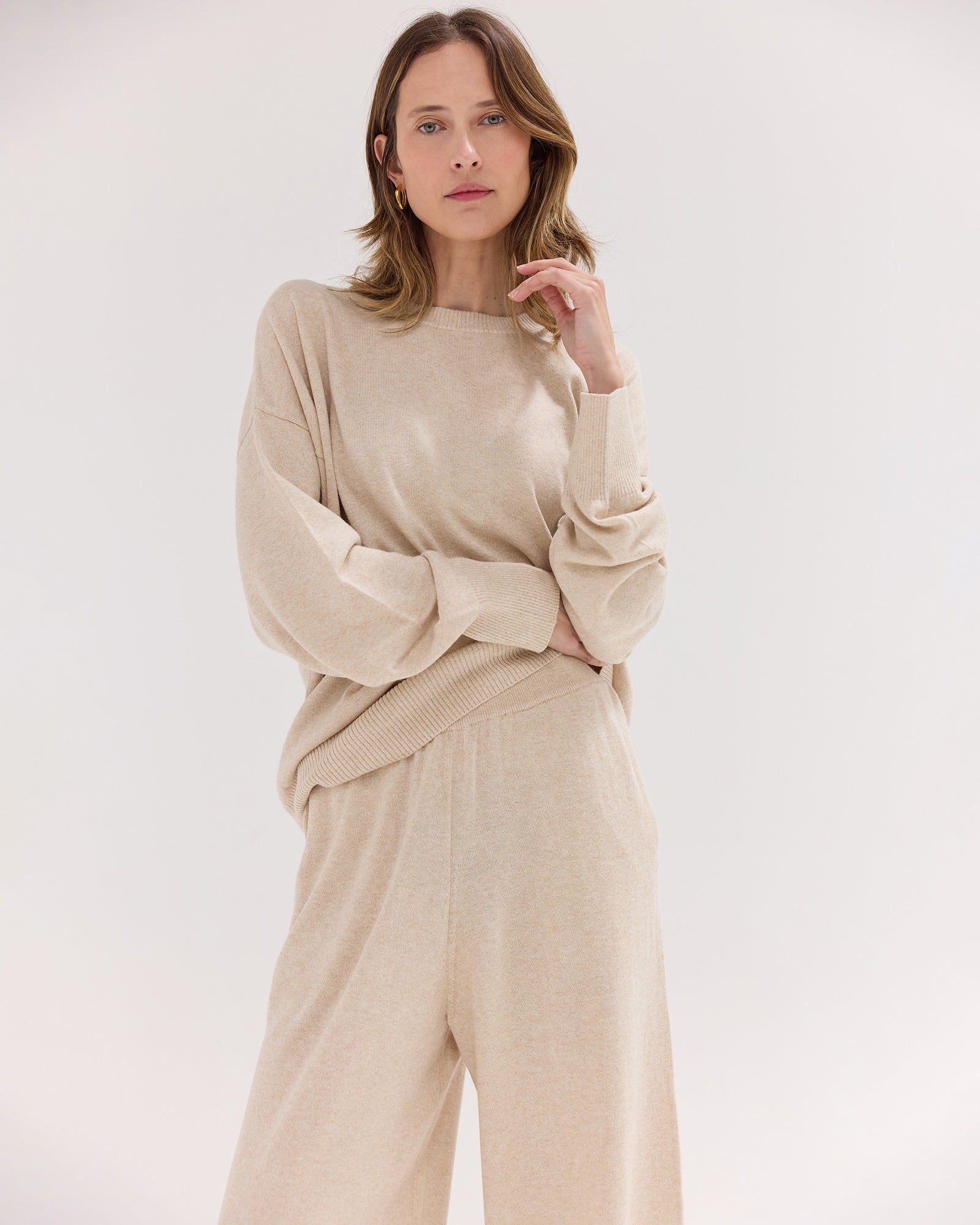 The Travel Sweater | Parchment