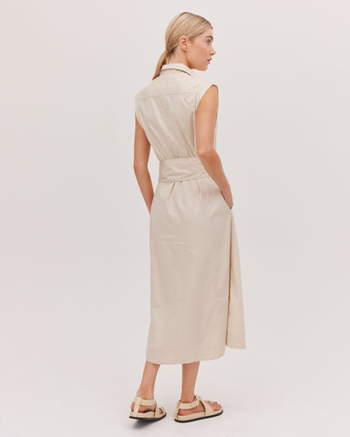 The Tailored Sleeveless Dress | Putty