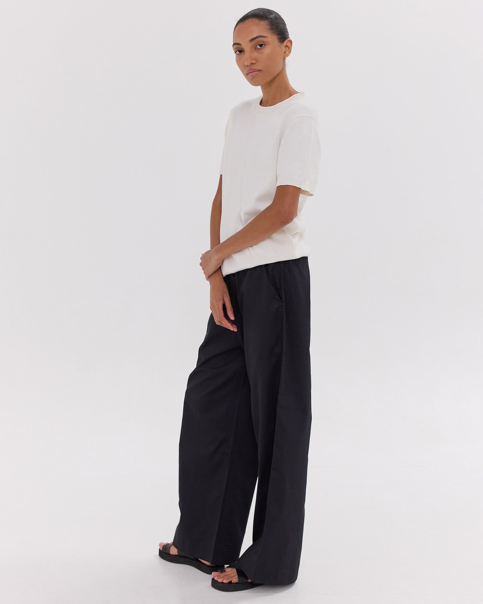 The Wide Leg Pant | Black