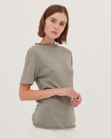 The Funnel Neck Tee | Eucalypt