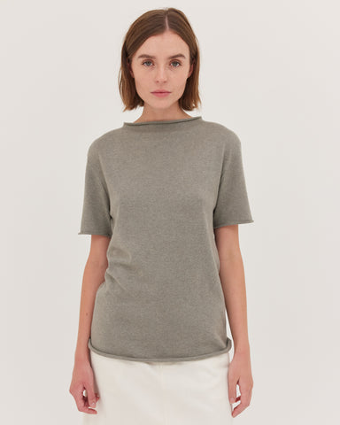 The Funnel Neck Tee | Eucalypt