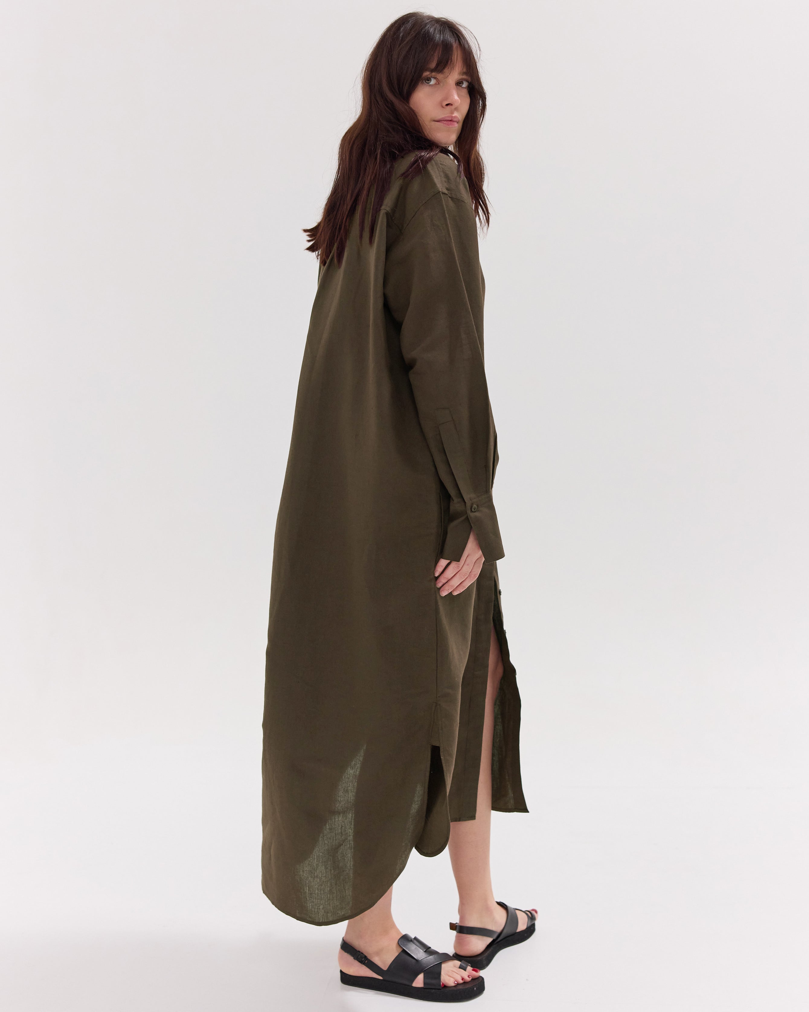 The Shirt Dress | Olive