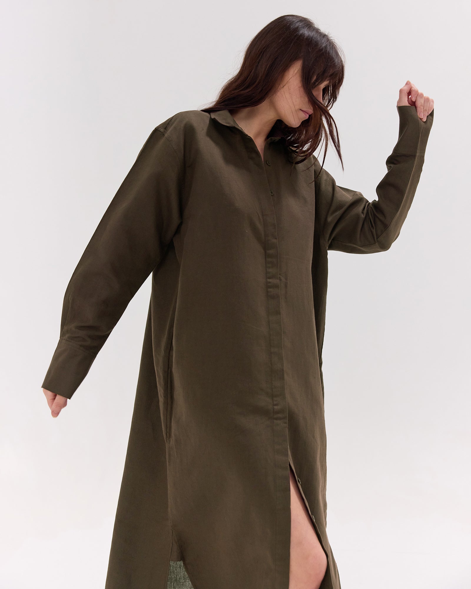 The Shirt Dress | Olive