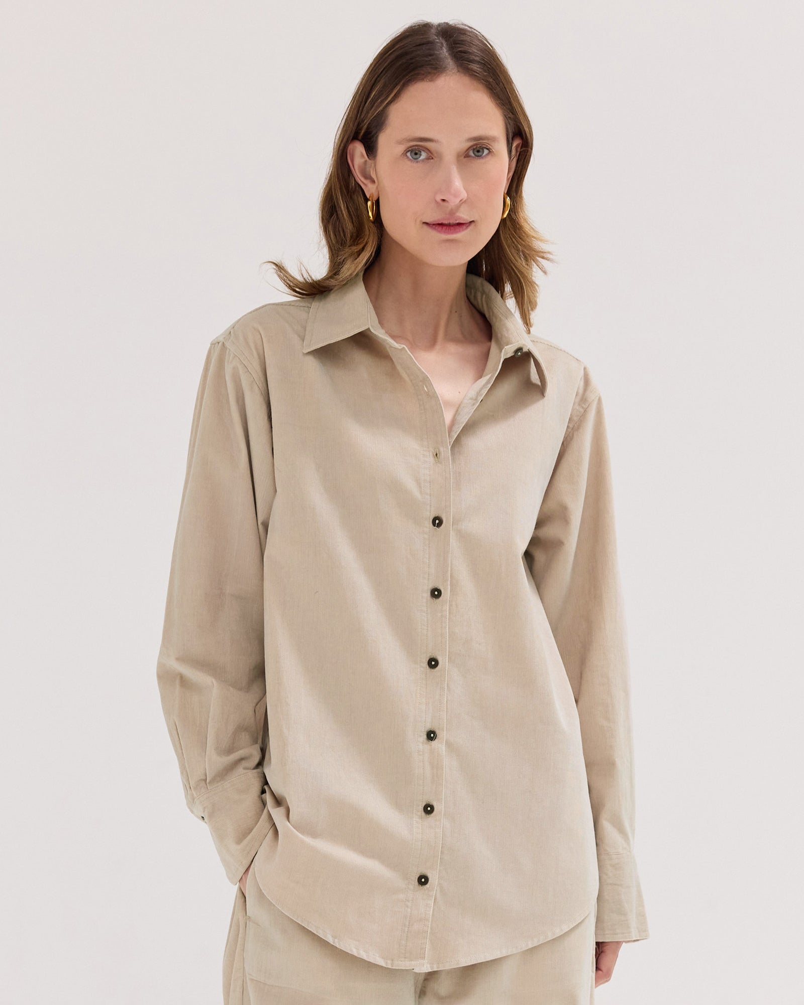 The Corduroy Shirt | Pebble
